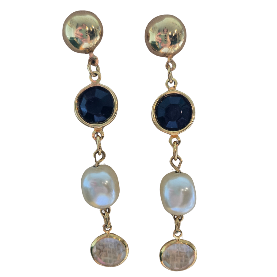 Vintage Gold Chain Drop Earrings