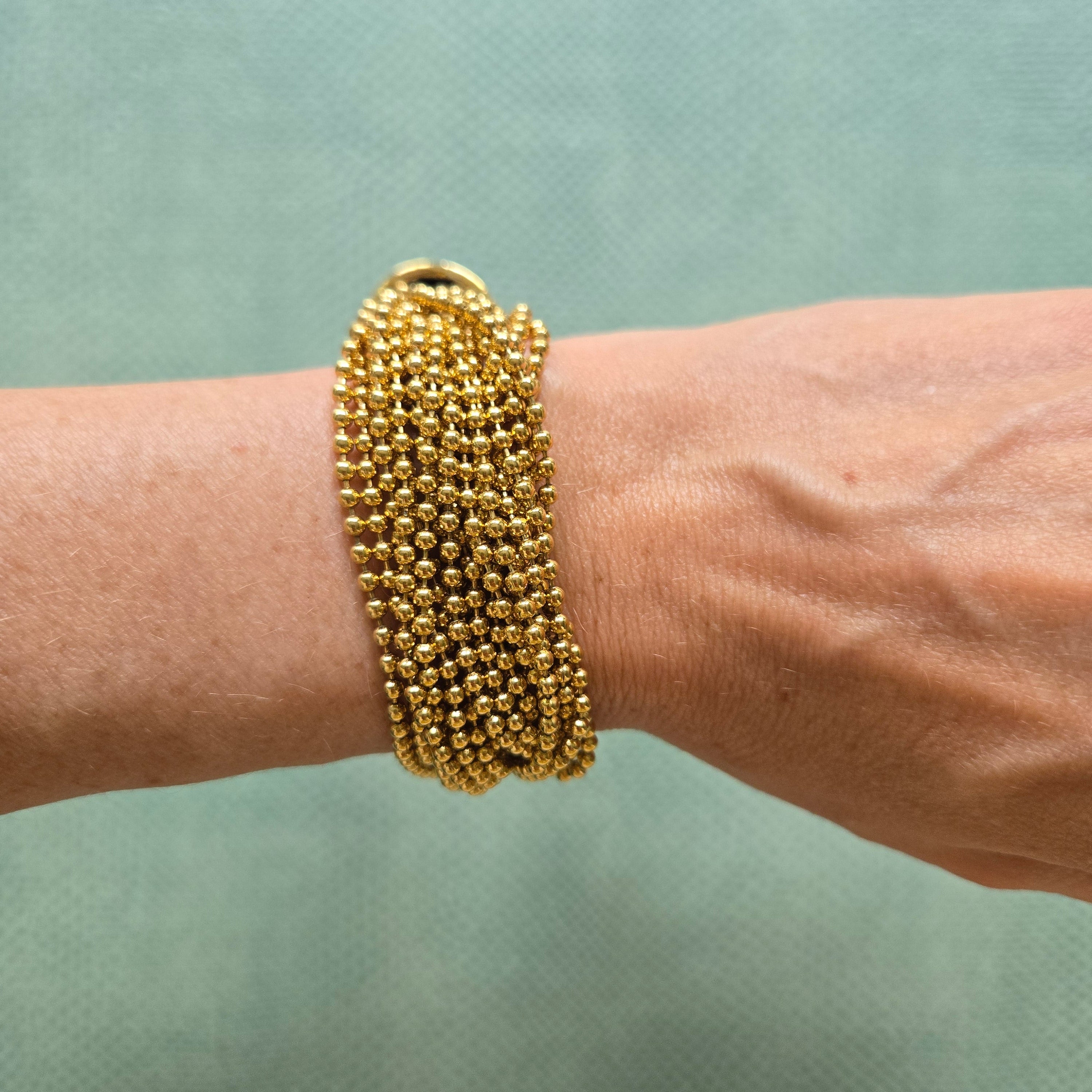 Vintage Monet Gold Multi-Strand Bracelet