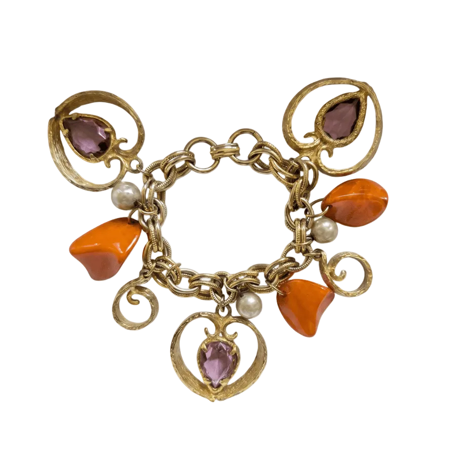 Vintage French Charm Bracelet