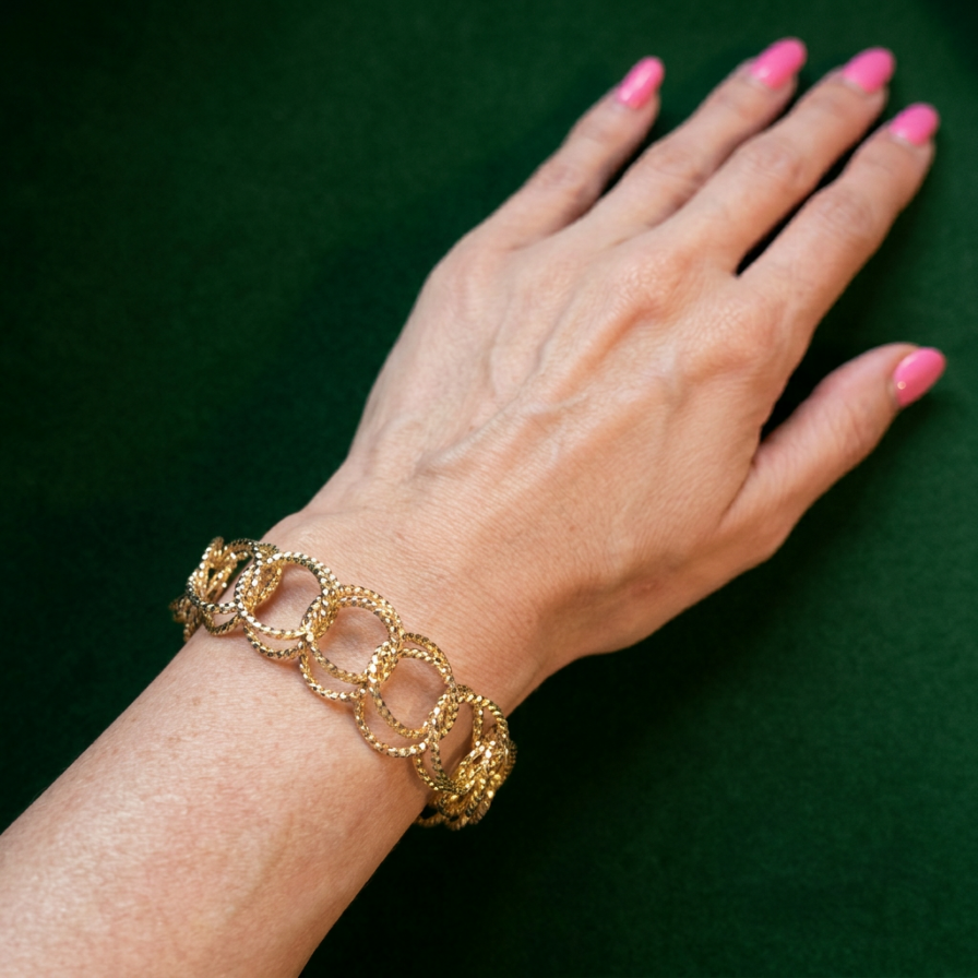 Vintage Gold Multi-Link Bracelet
