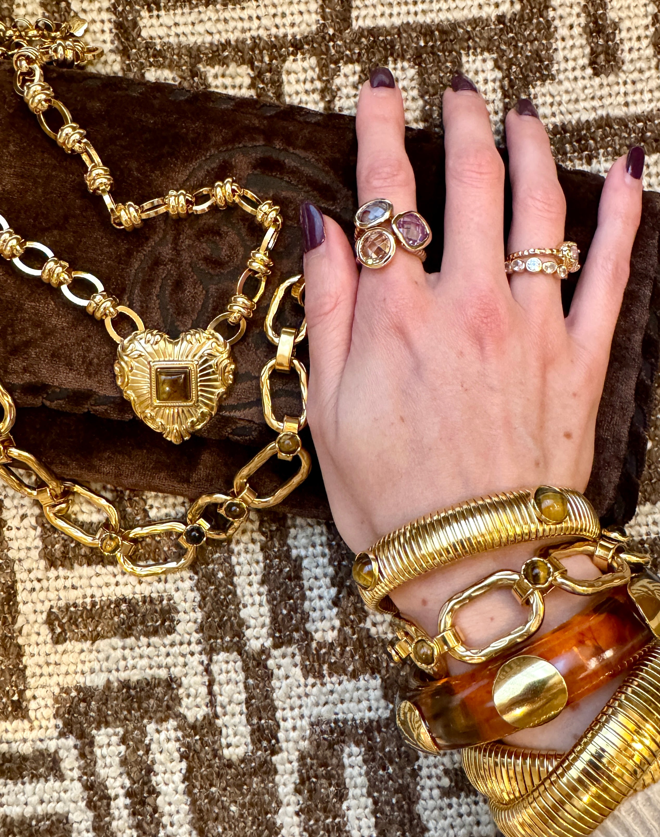 Tortoise or Jade Resin Bangle