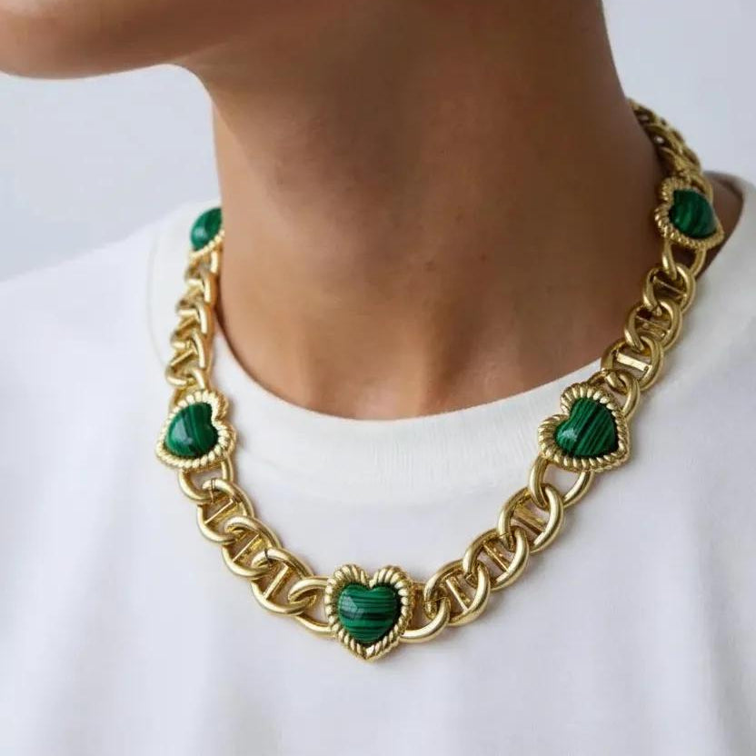 Sloan Heart Necklace Four Colors Available