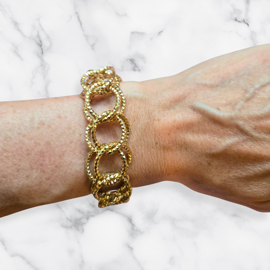 Vintage Gold Multi-Link Bracelet