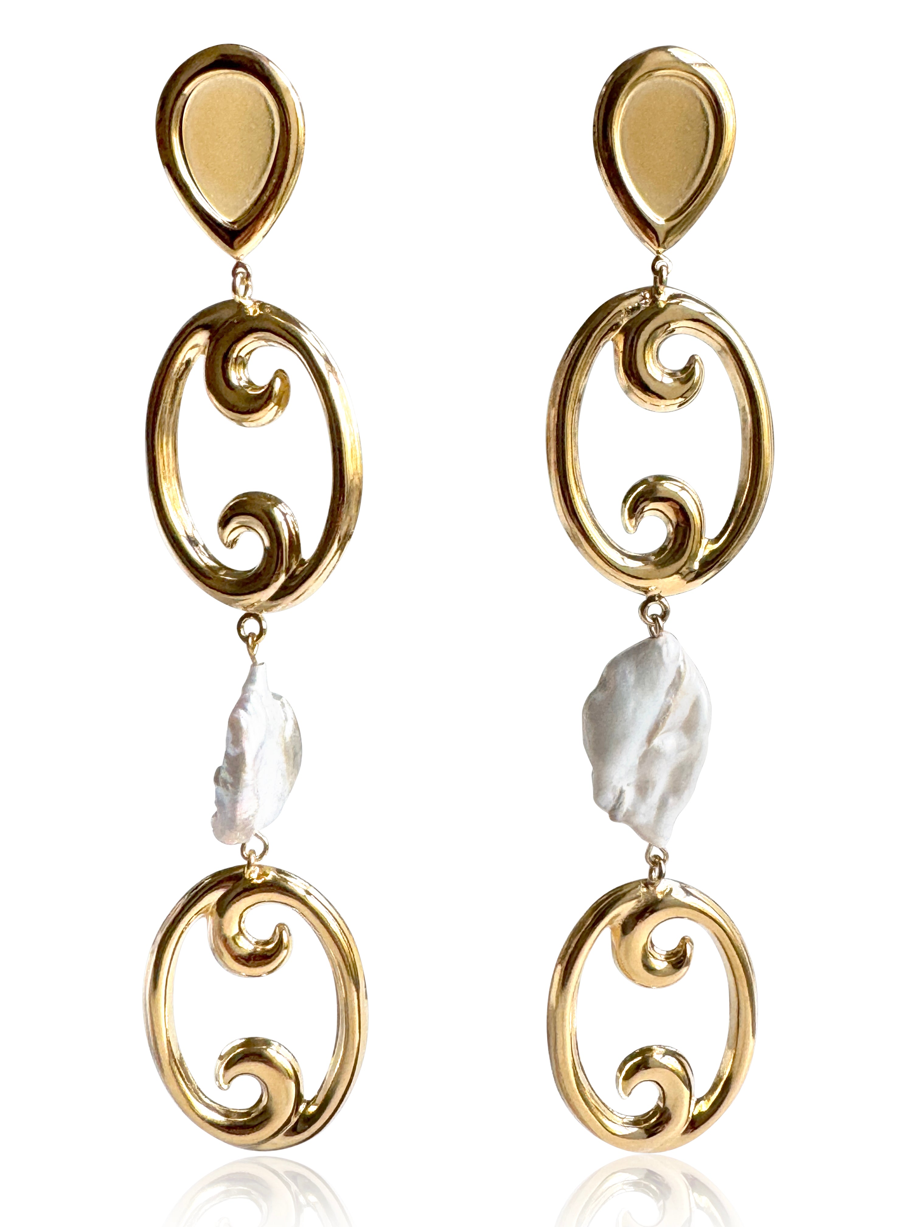 Serena Baroque Pearl Earrings