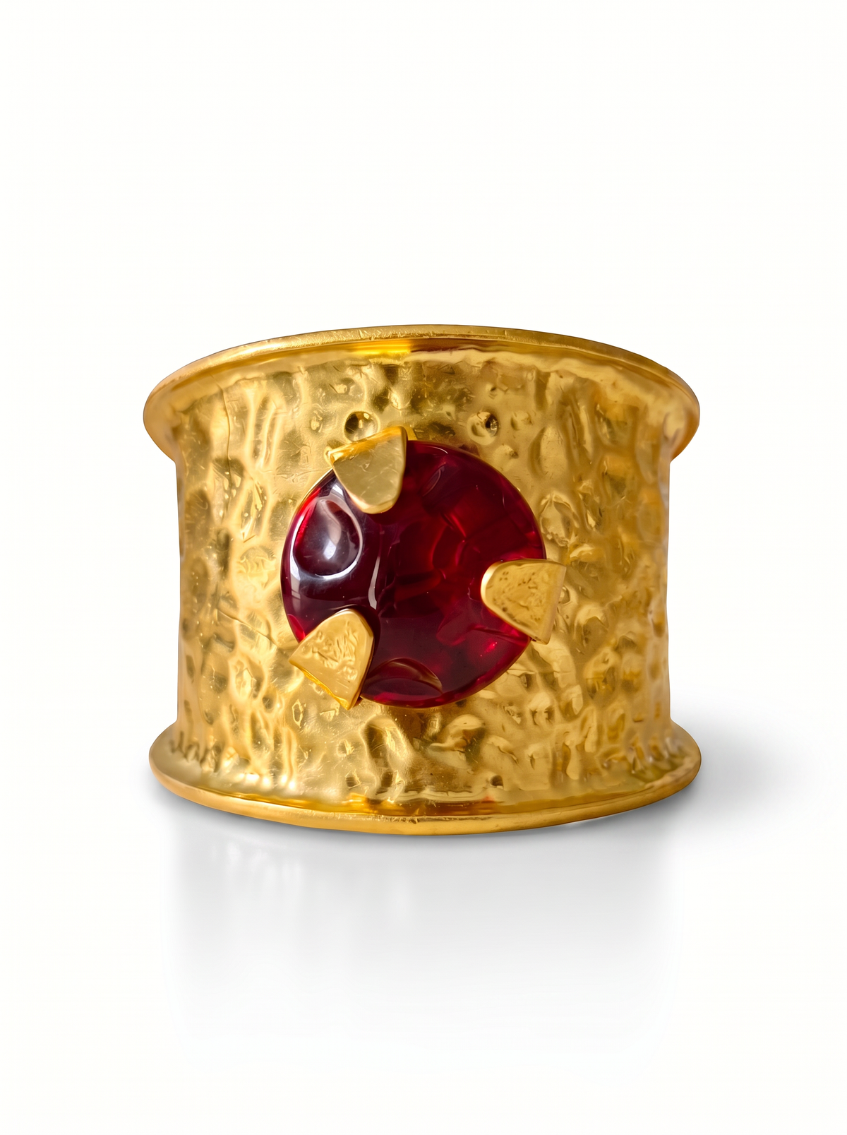 Vintage Signed Saint Laurent Gold-Tone Cuff
