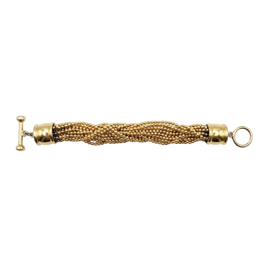 Vintage Monet Gold Multi-Strand Bracelet