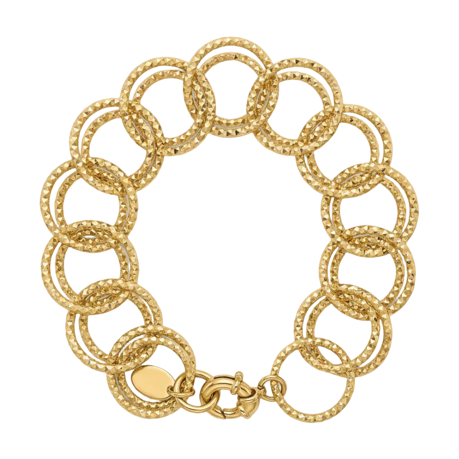 Vintage Gold Multi-Link Bracelet