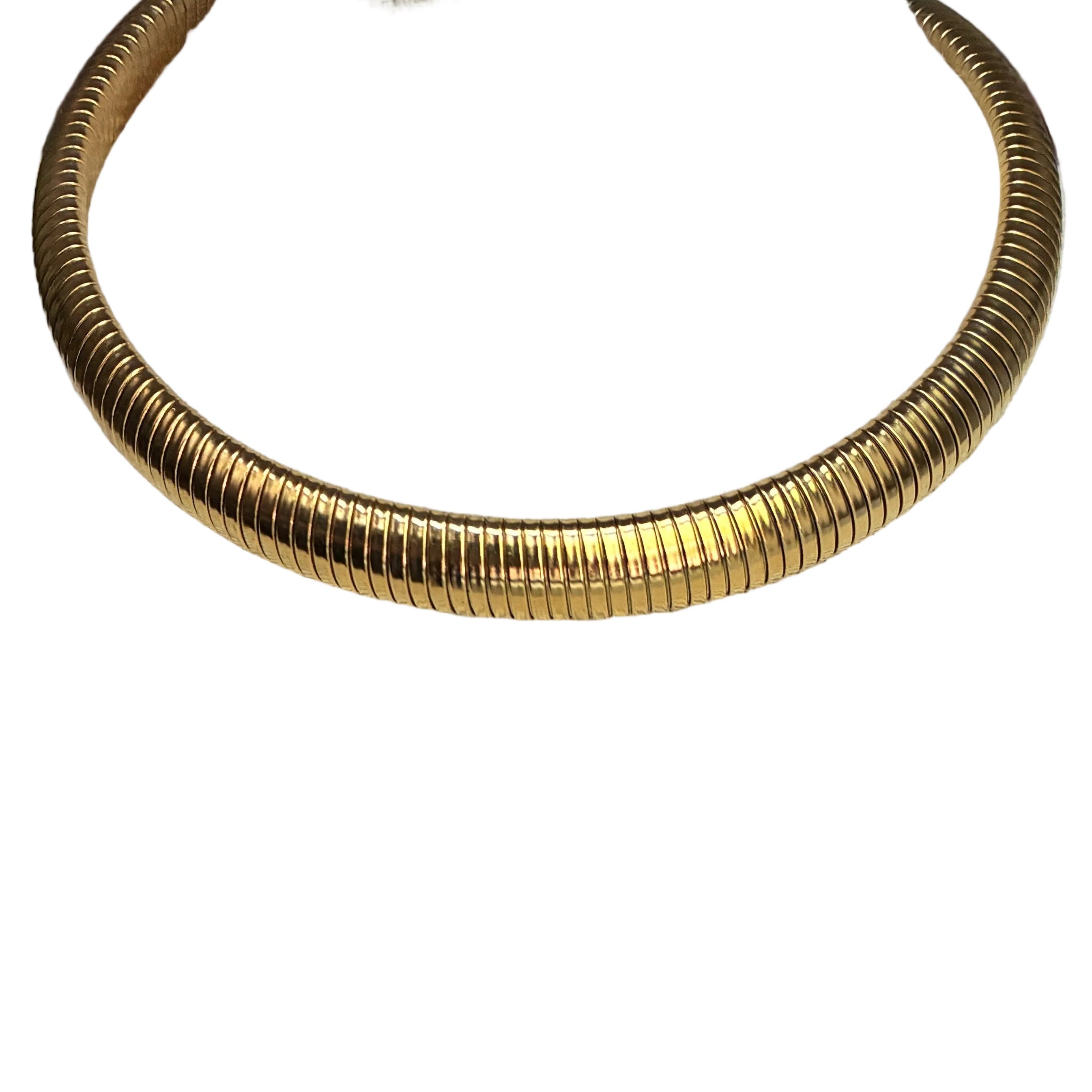 Modern French Omega Collar Necklace