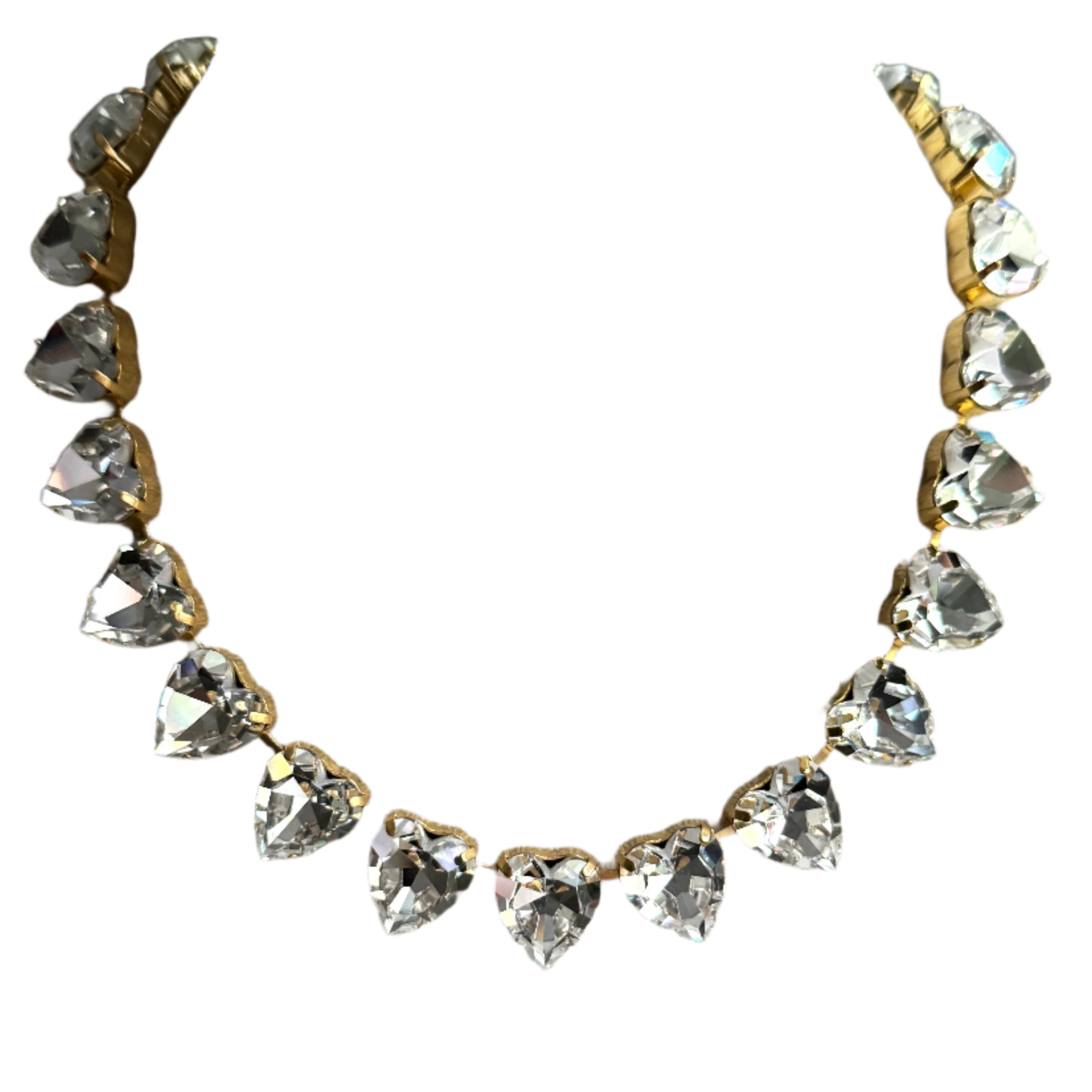 Grace Diamond Crystal Heart Necklace