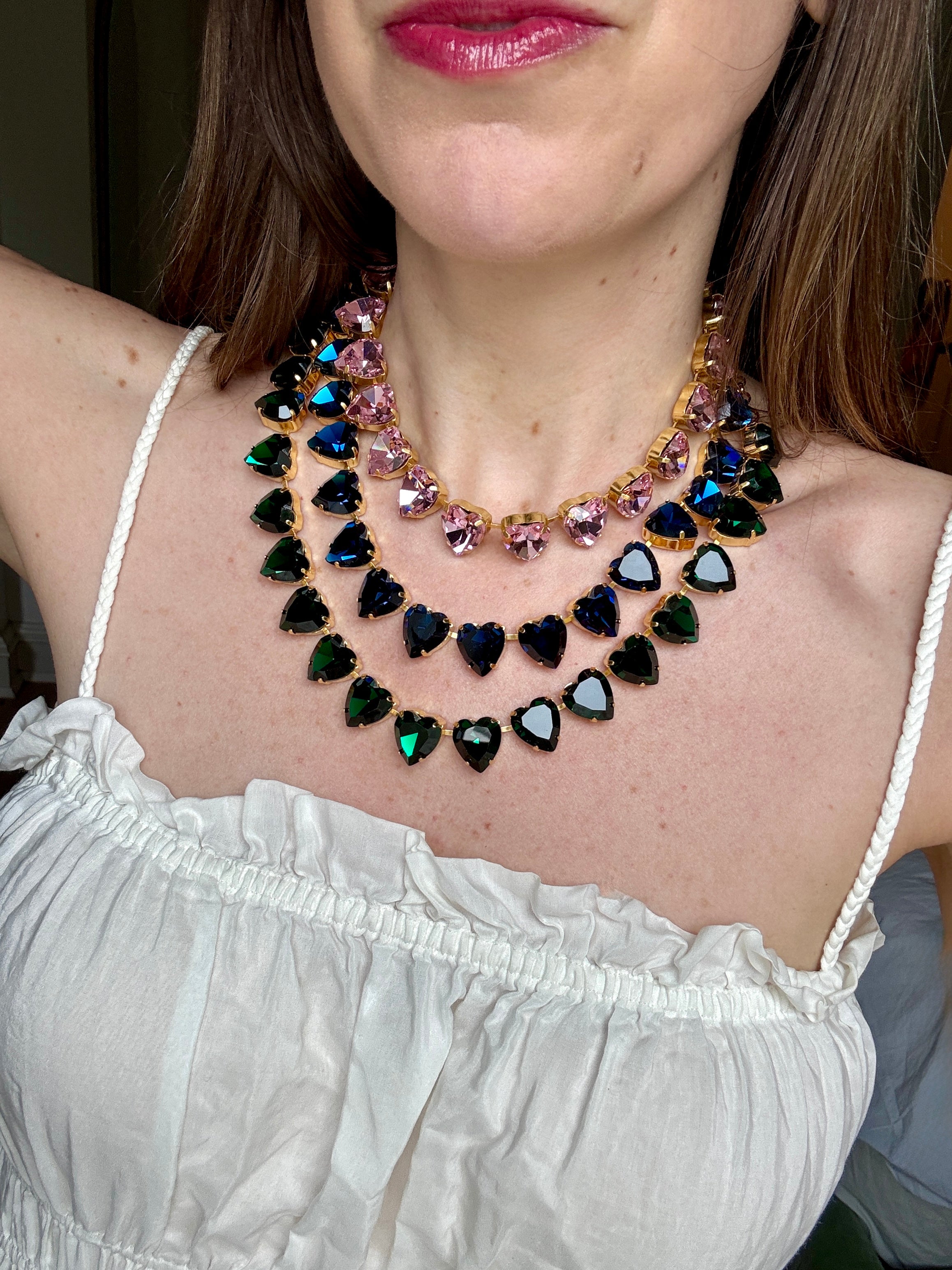 Grace Pink Heart Necklace