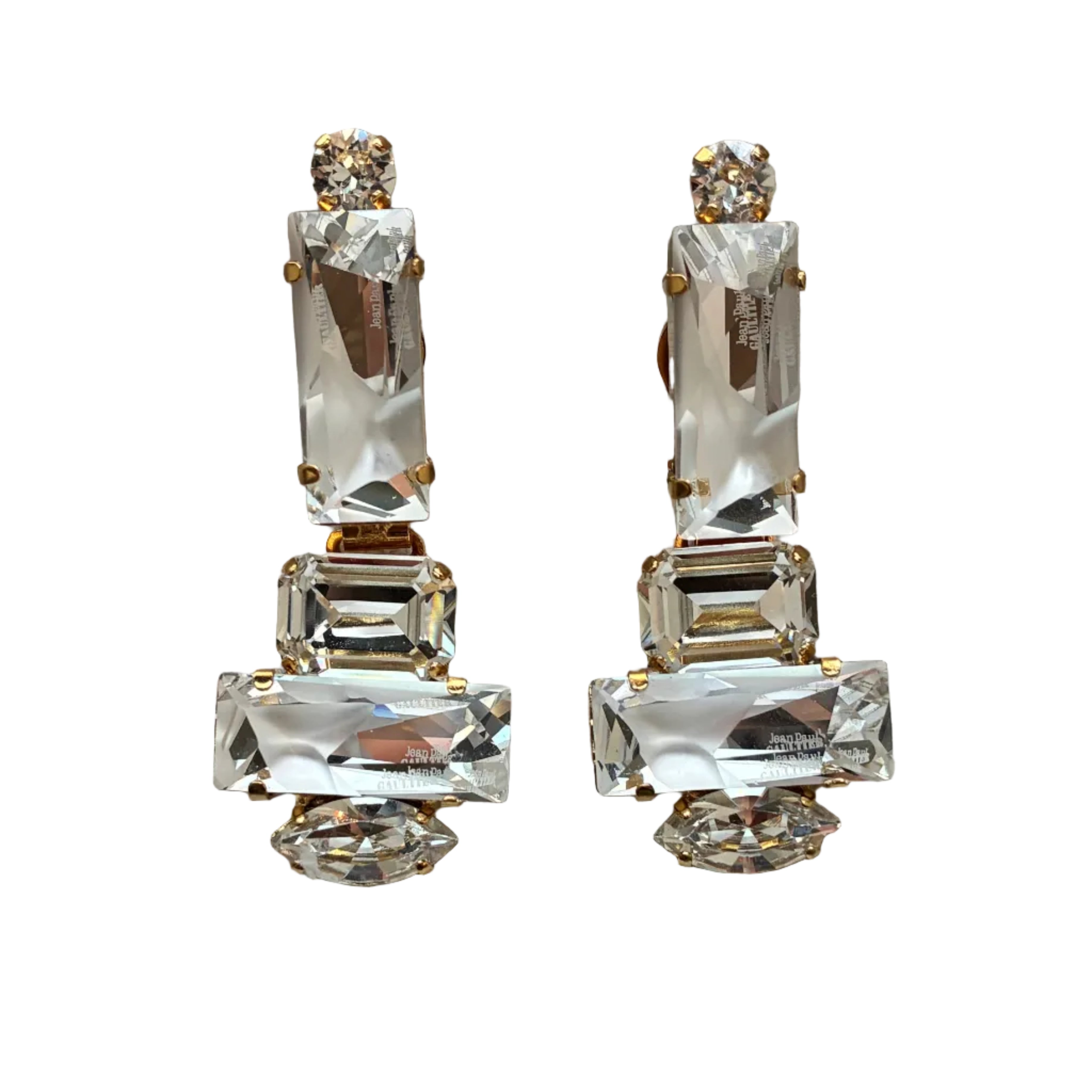Jean Paul Gautier x Swarovski Clear Crystal Earrings