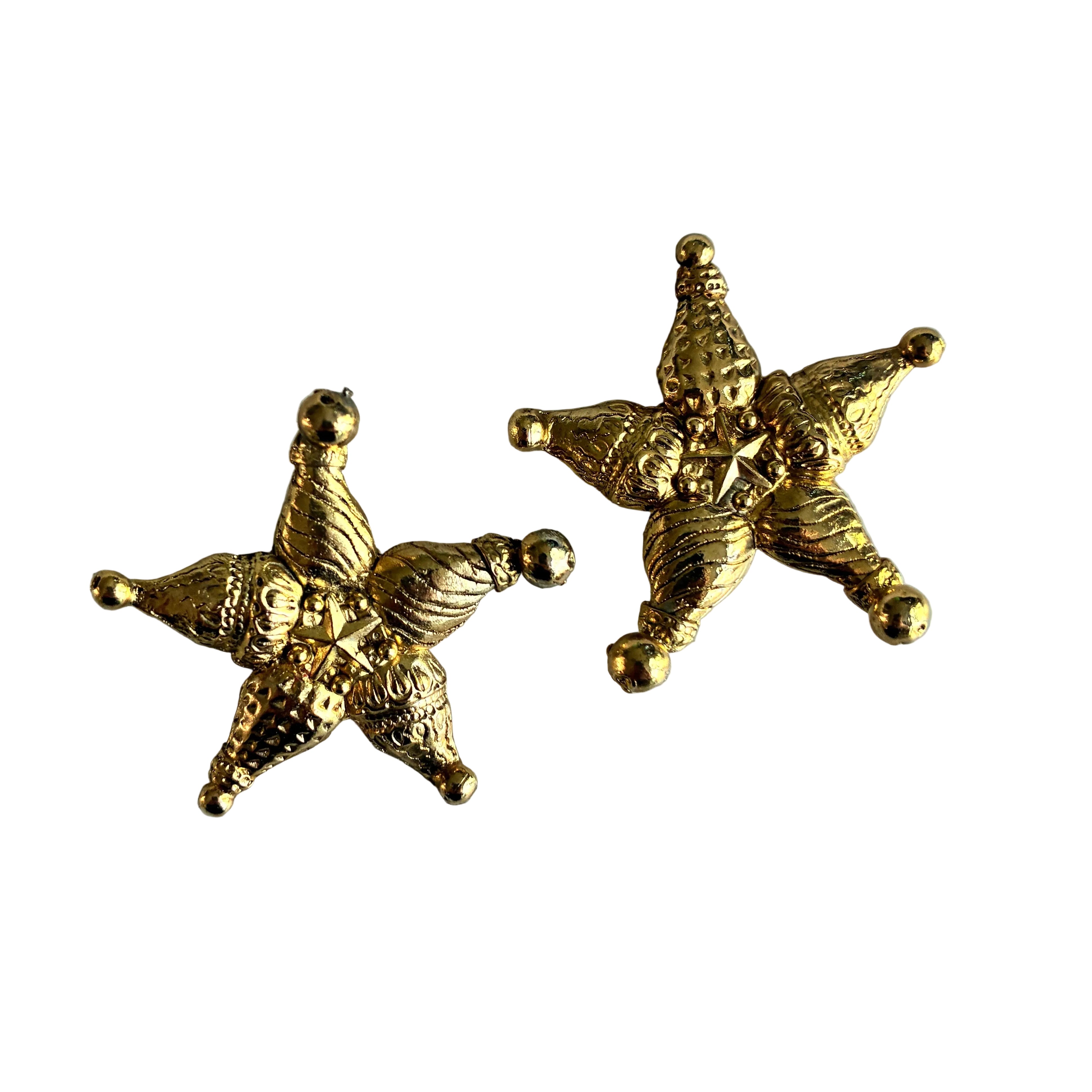 Vintage French Starfish Earrings