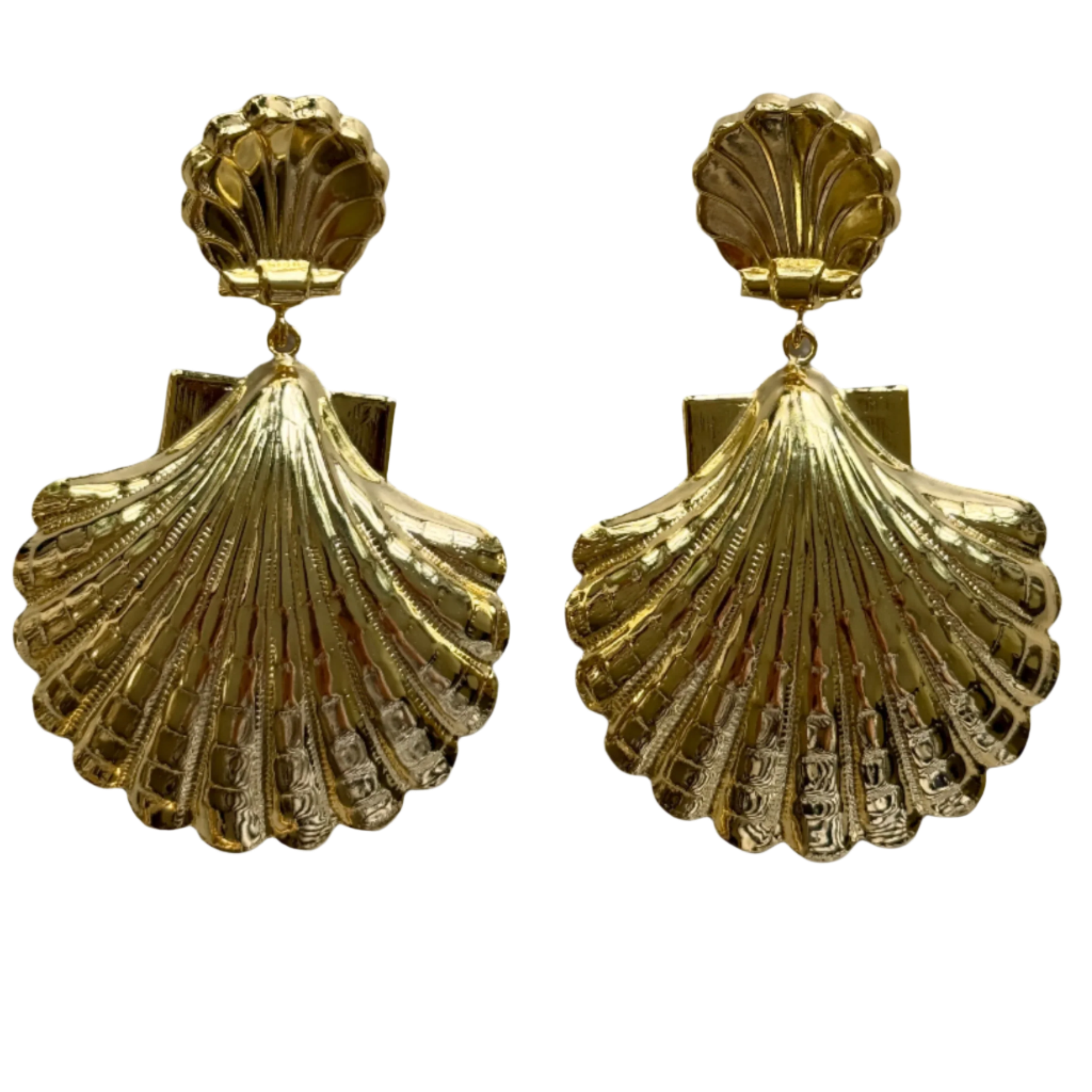 Kiki Gold Shell Earrings