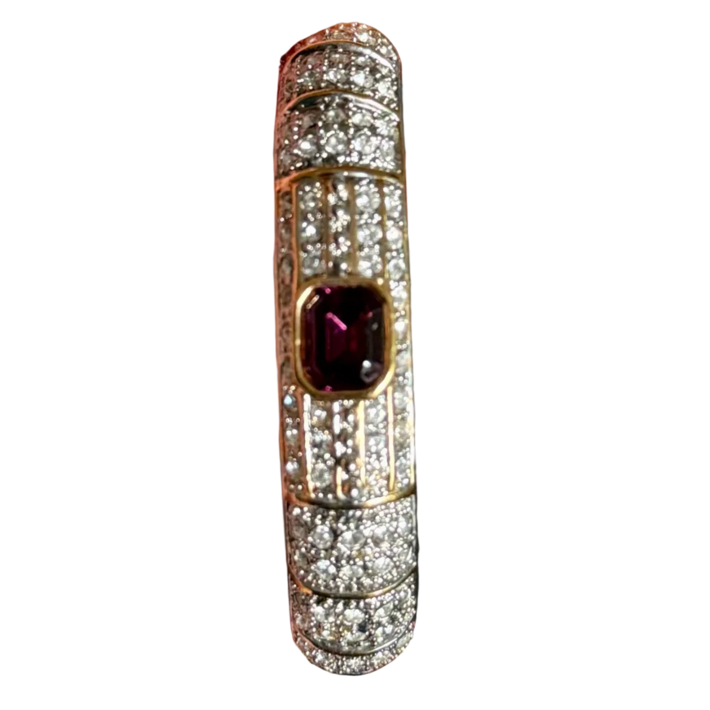 Vintage Mogul Purple Jewel Pave Bracelet