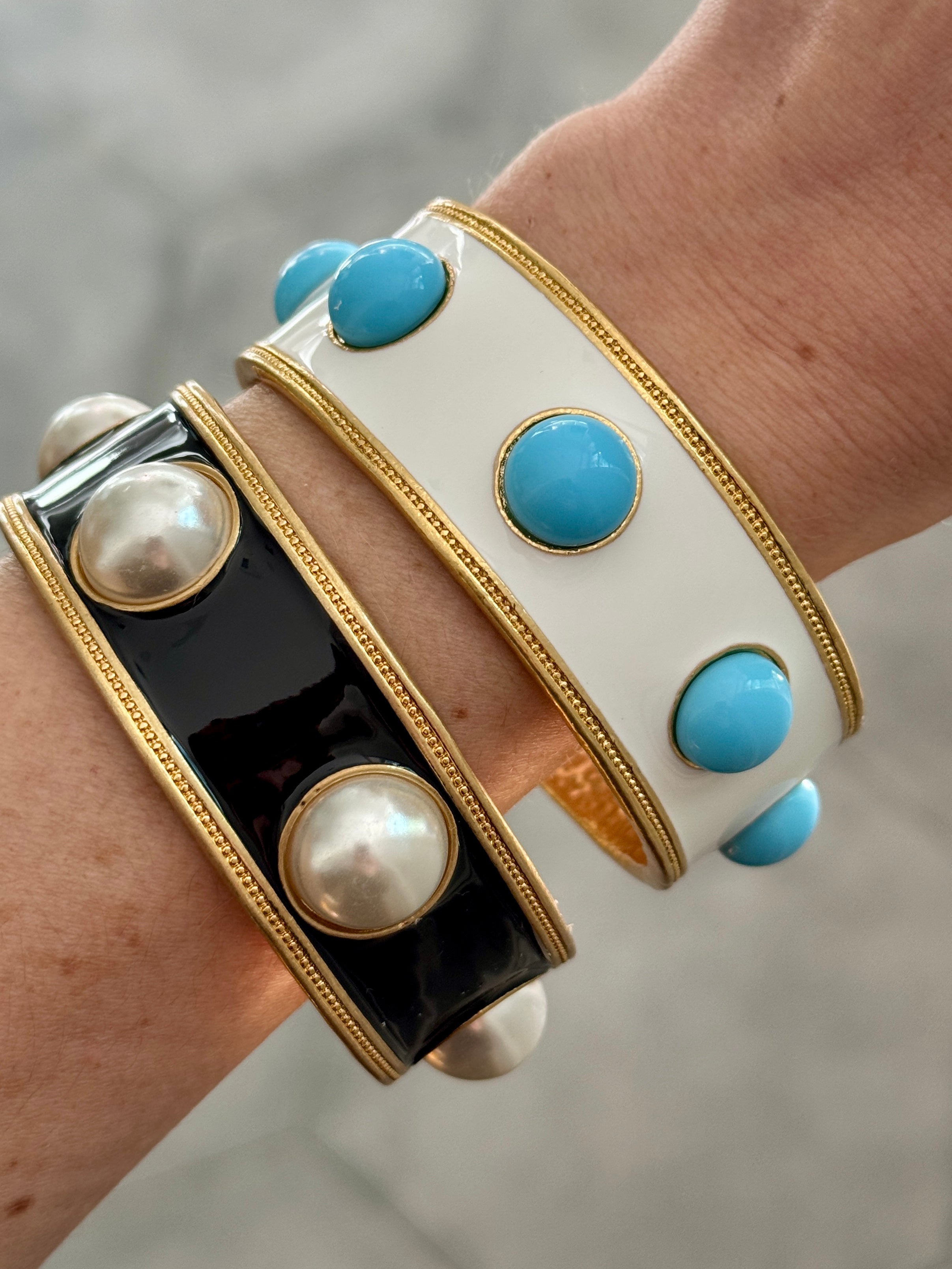 Coco Enamel Bangle