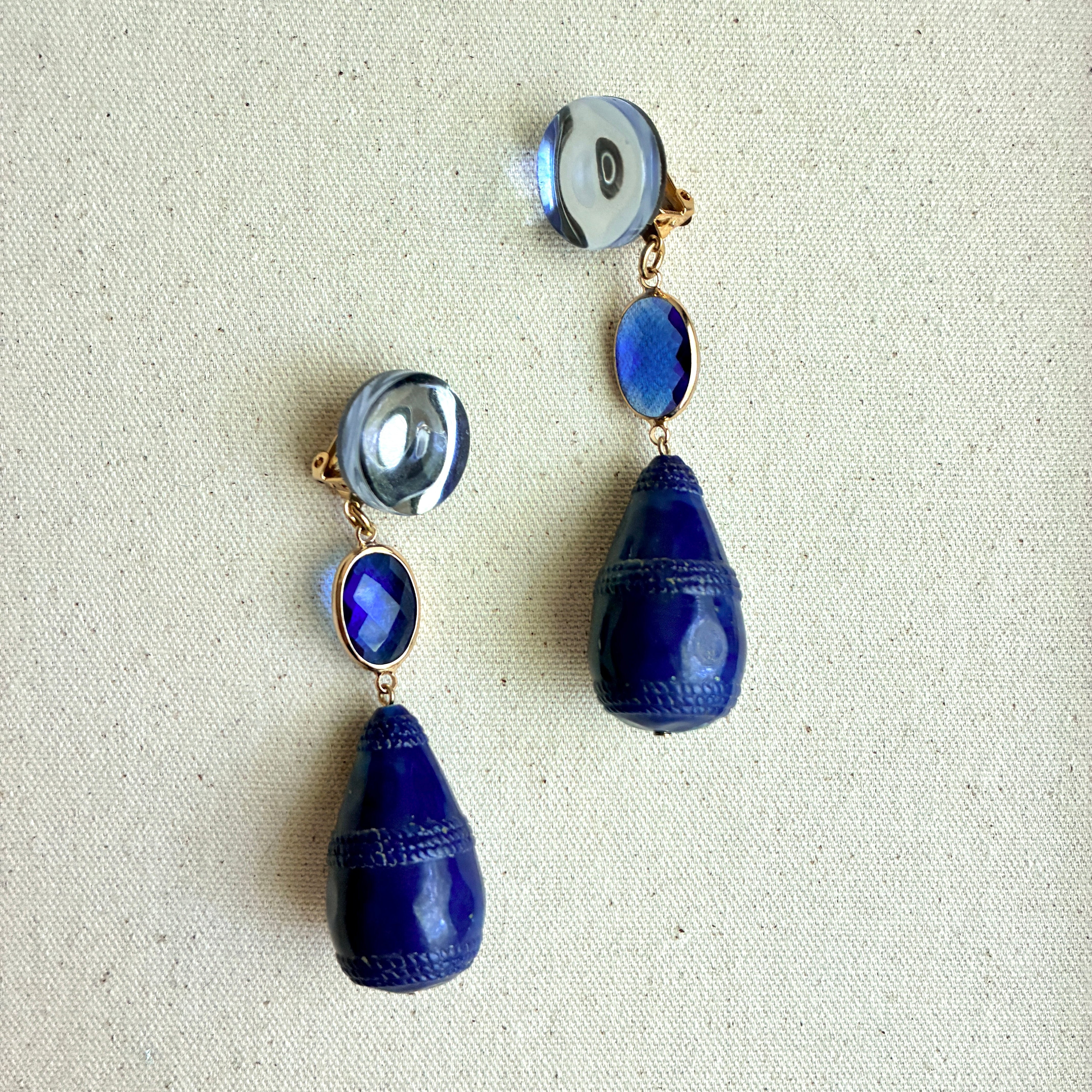 Francine Bramli Lapis Drop Earrings