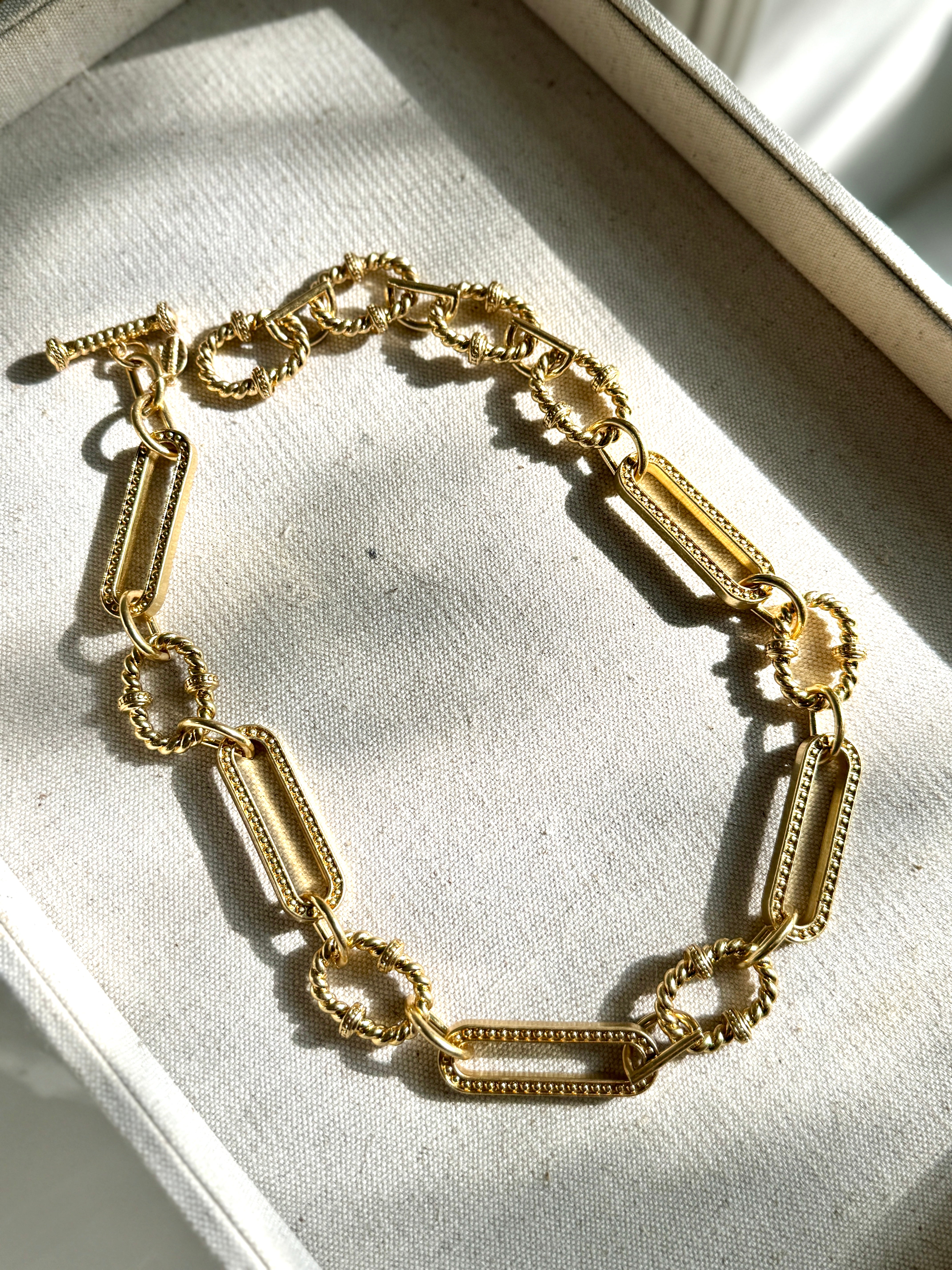 Milly Gold Toggle Necklace