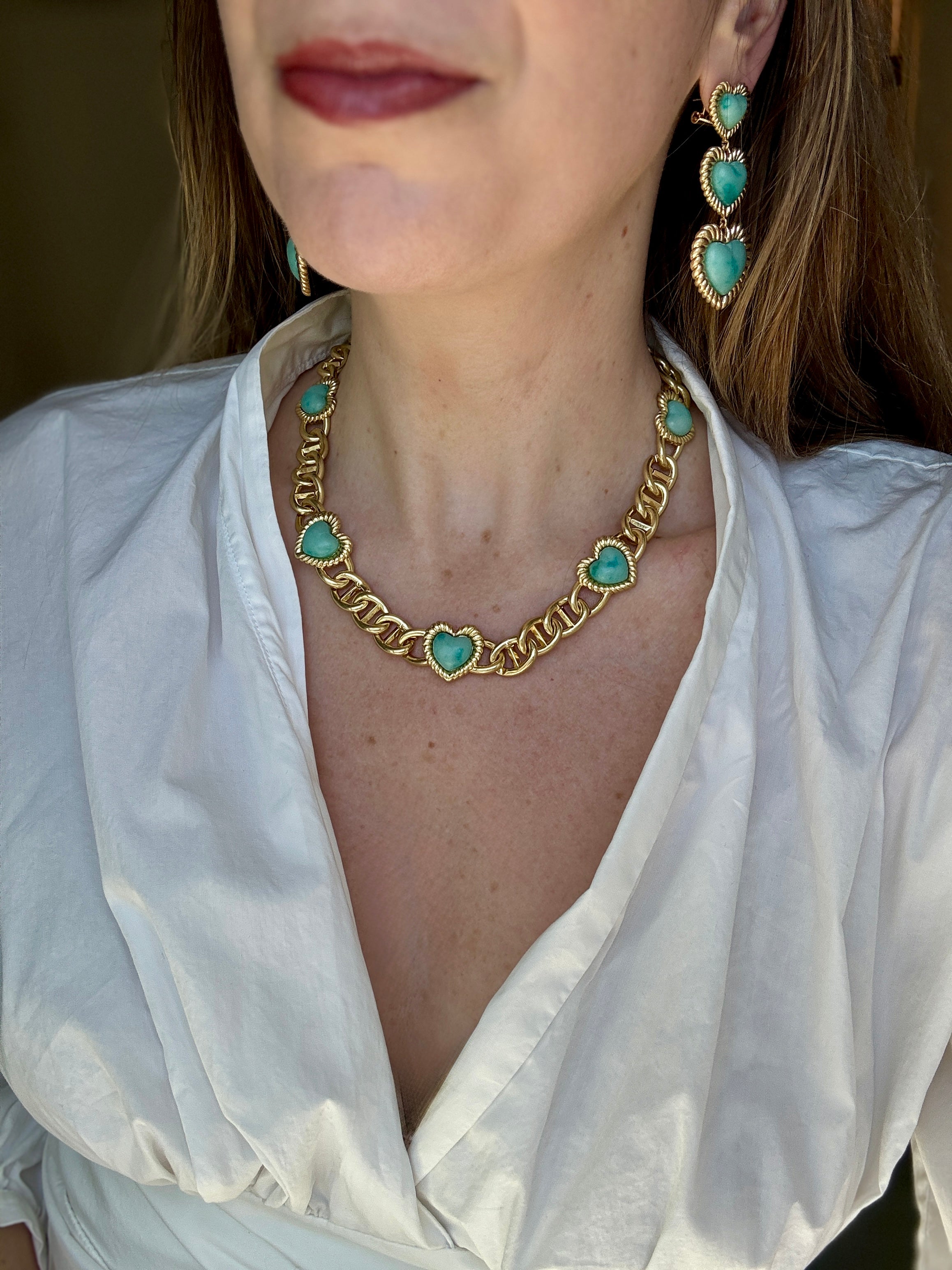 Sloan Heart Necklace Four Colors Available