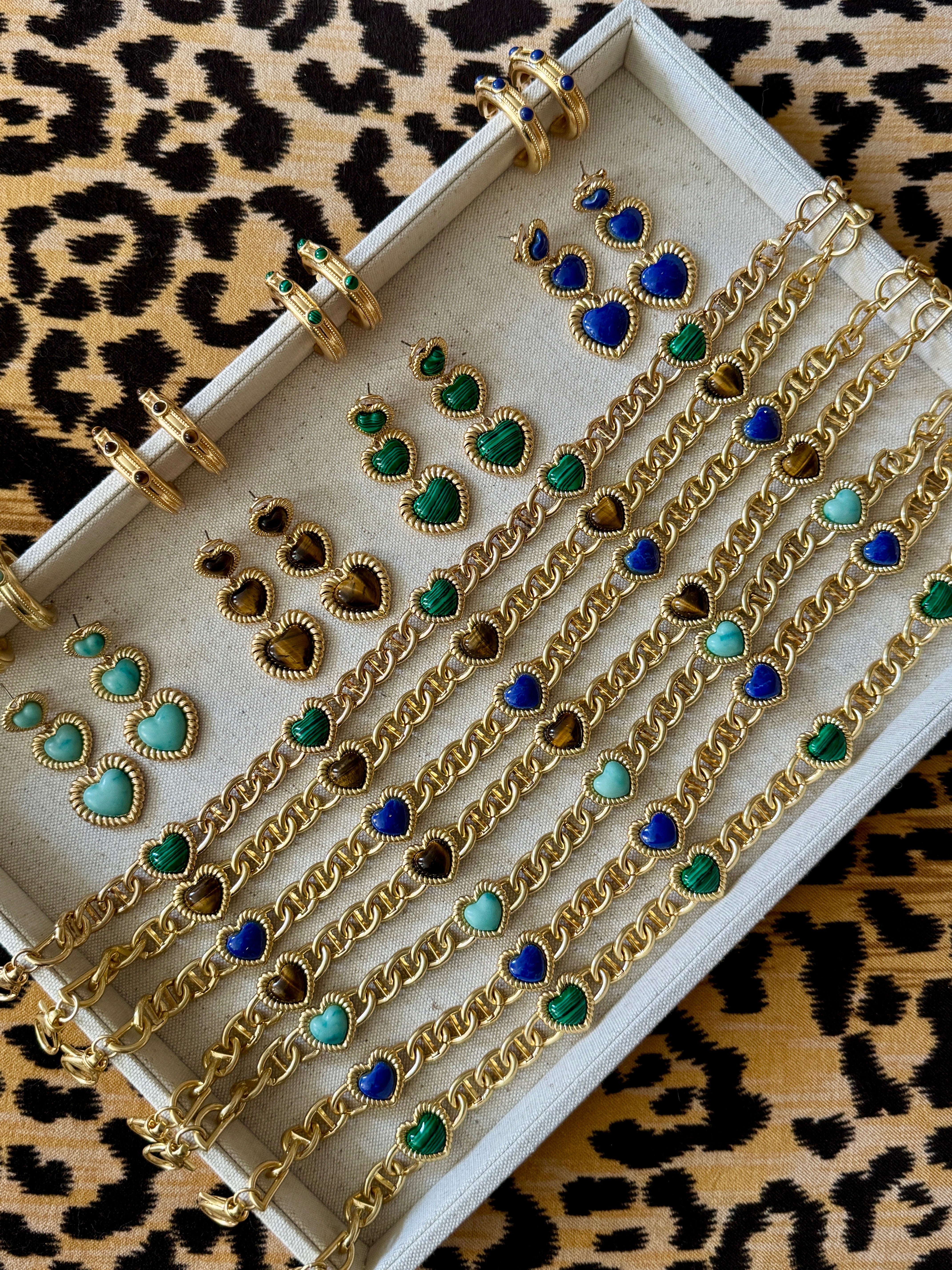 Sloan Heart Necklace Four Colors Available