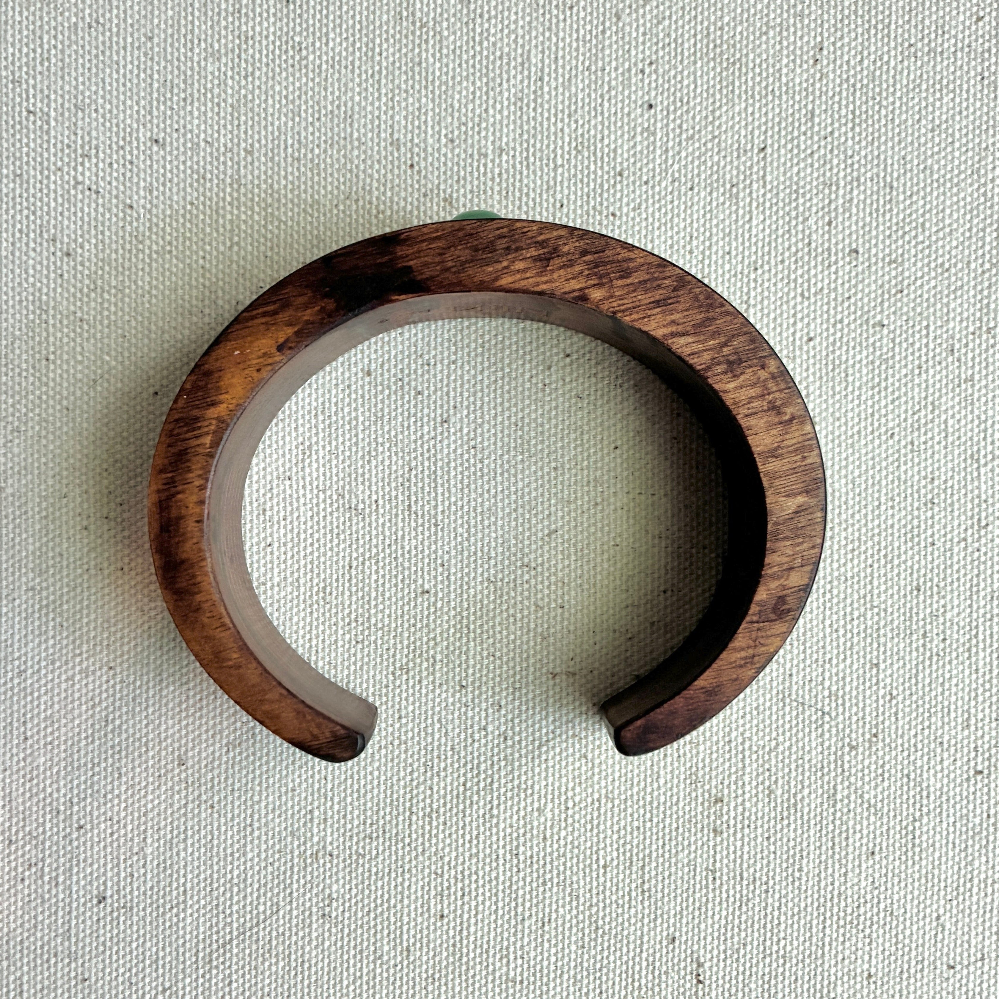Rosewood & Aventurine Stone Cuff