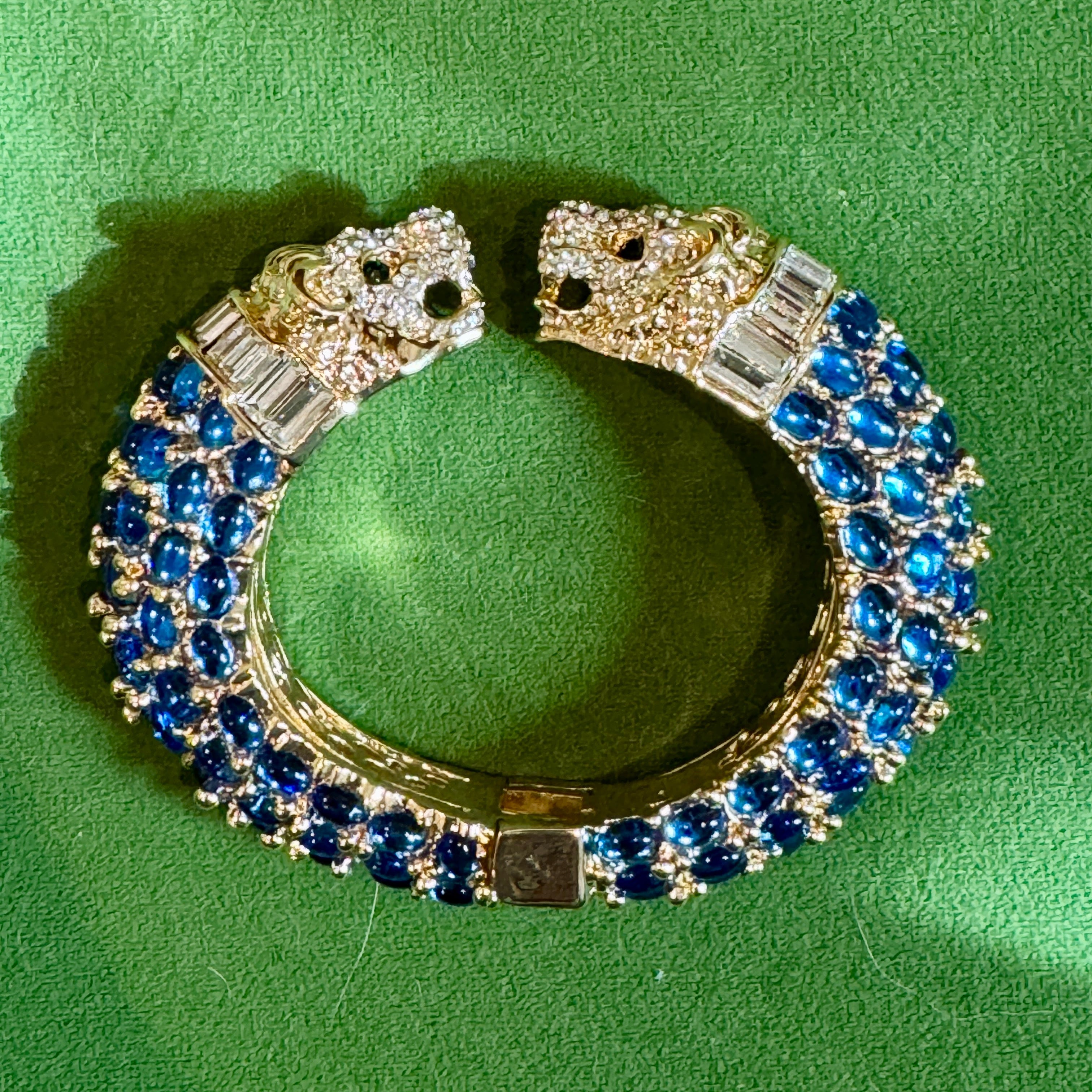 Blue Double Headed Lion Bracelet