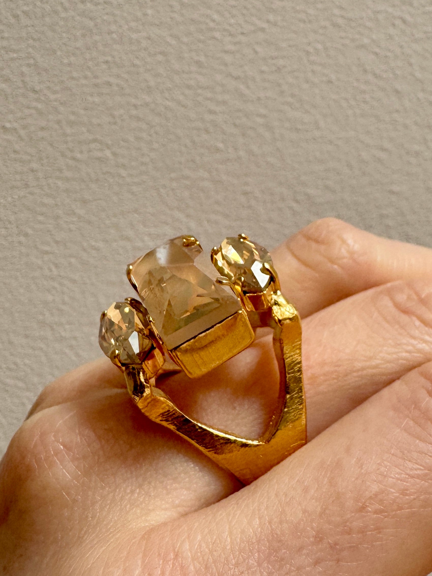Jean Paul Gautier x Swarovski Crystal Ring Volcano or Champagne