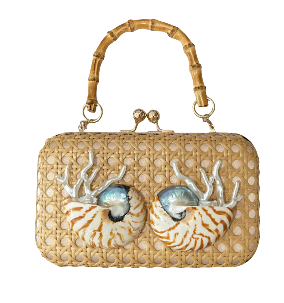 Custom Cane Clutch With Bamboo Handle