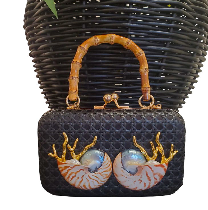 Custom Cane Clutch With Bamboo Handle