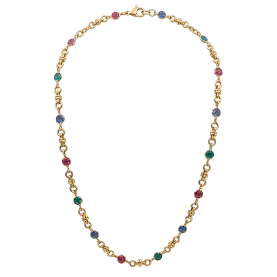 Vintage Swarovski Crystal Chicklet Necklace