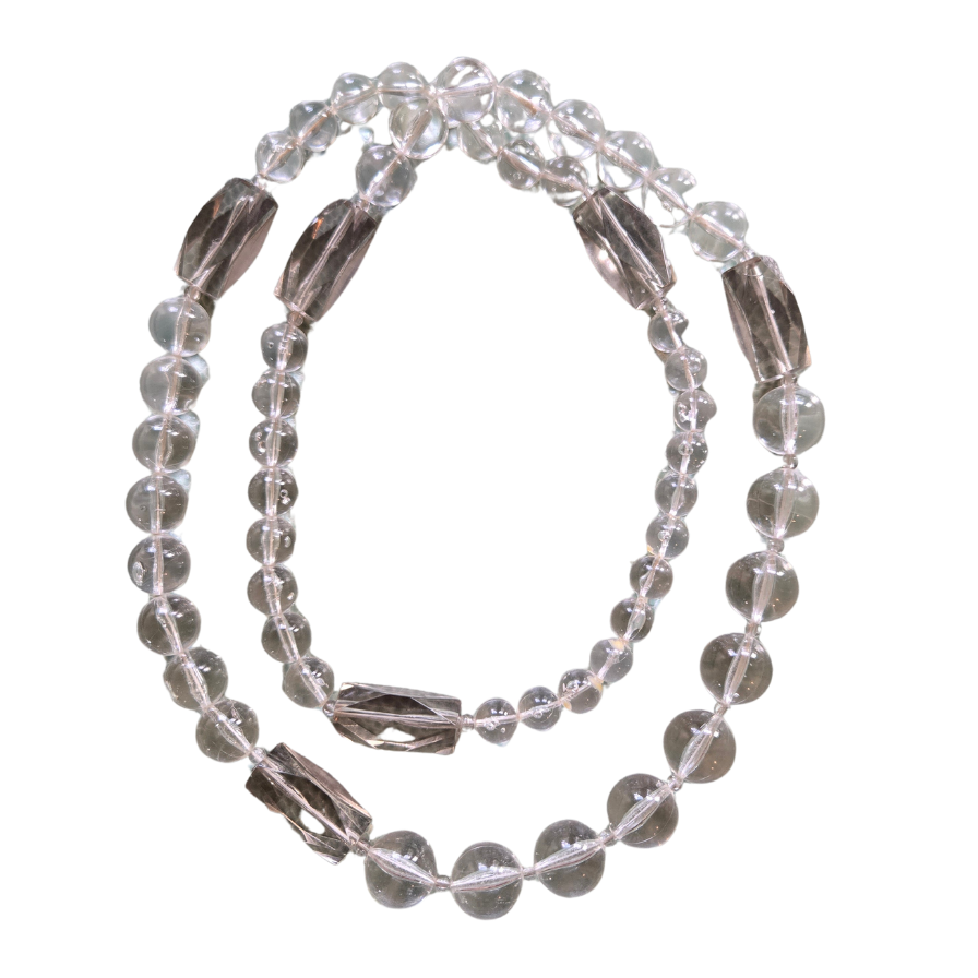 Vintage 90s Acryllic Beaded Statement Necklace