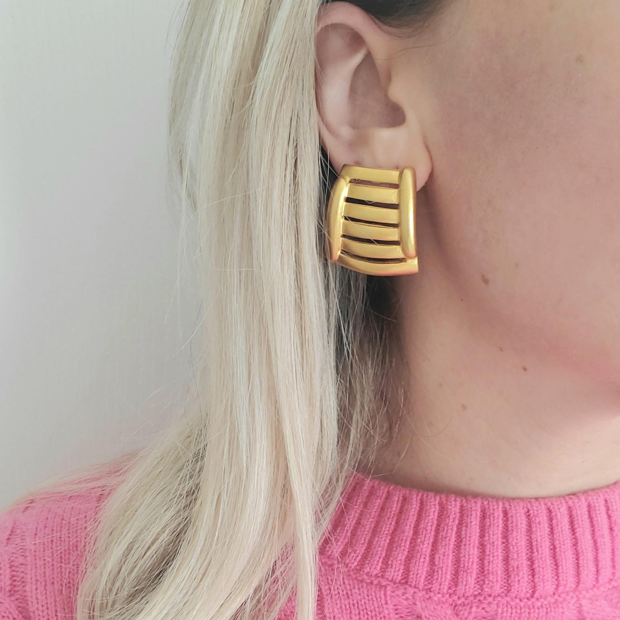 Versatile Gold 90s Post Earrings