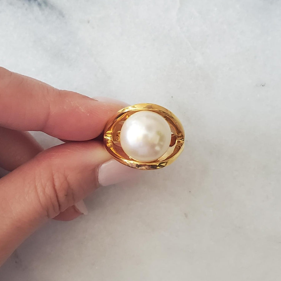 90s Statement Pearl Ring