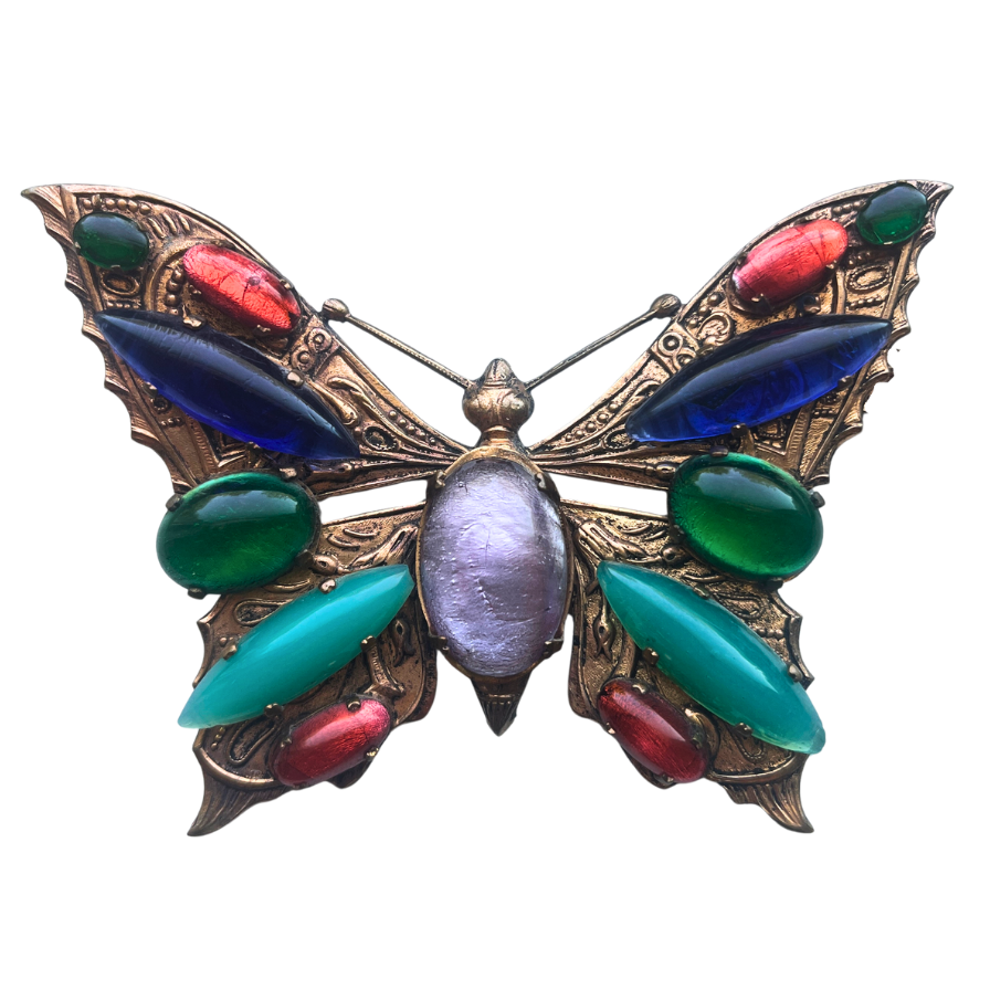 Vintage Butterfly Choker Necklace