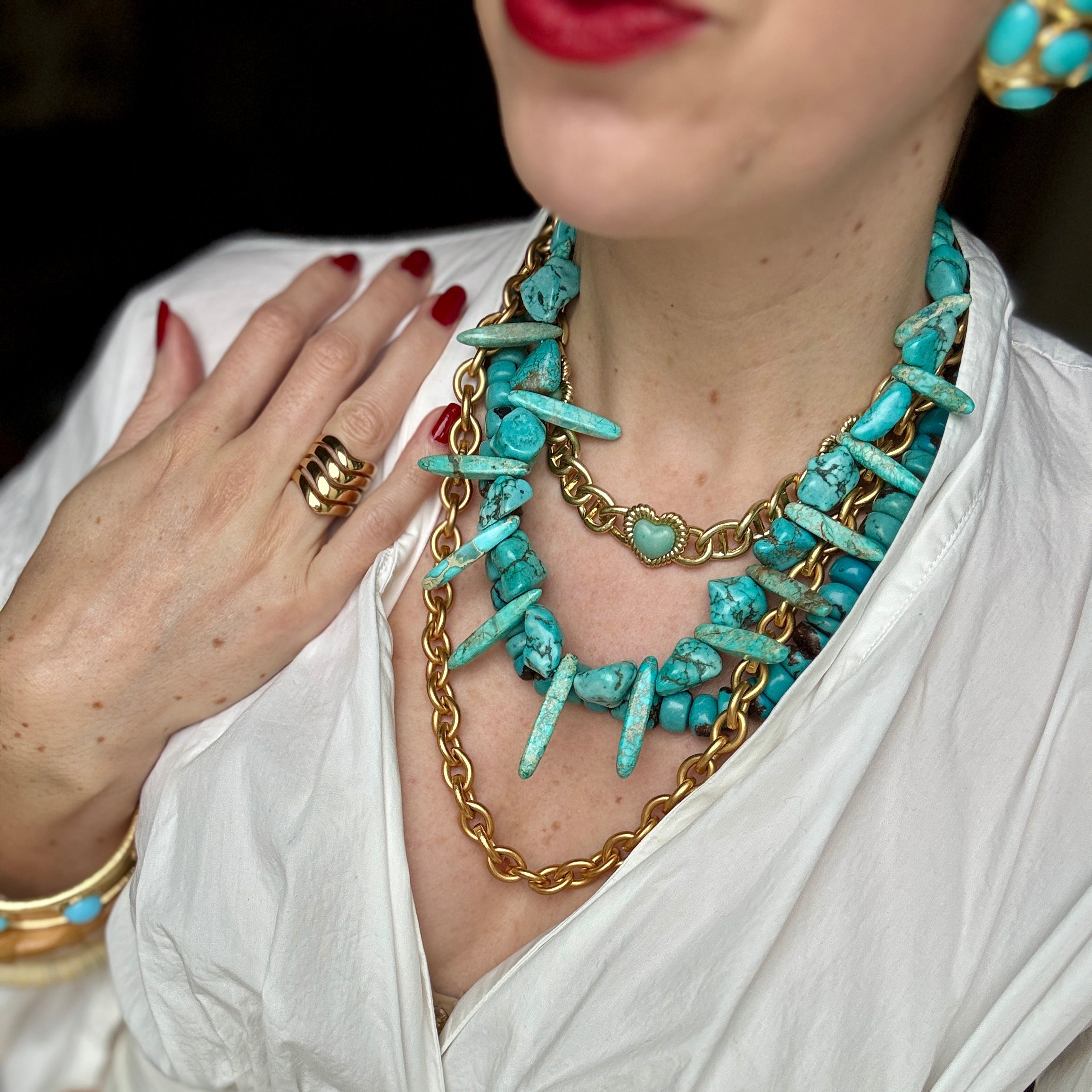 Sloan Heart Necklace Four Colors Available