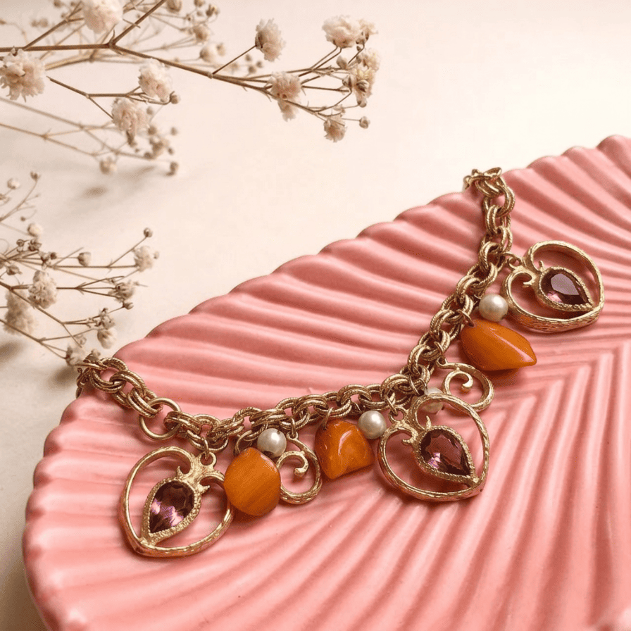 Vintage French Charm Bracelet