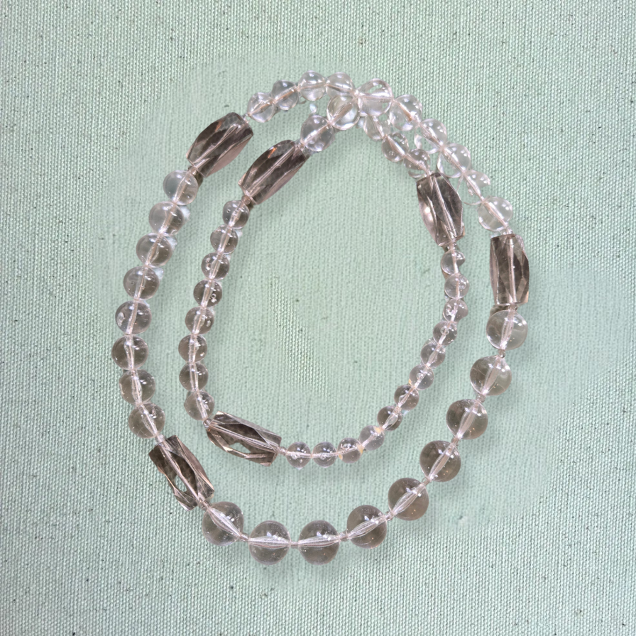 Vintage 90s Acryllic Beaded Statement Necklace