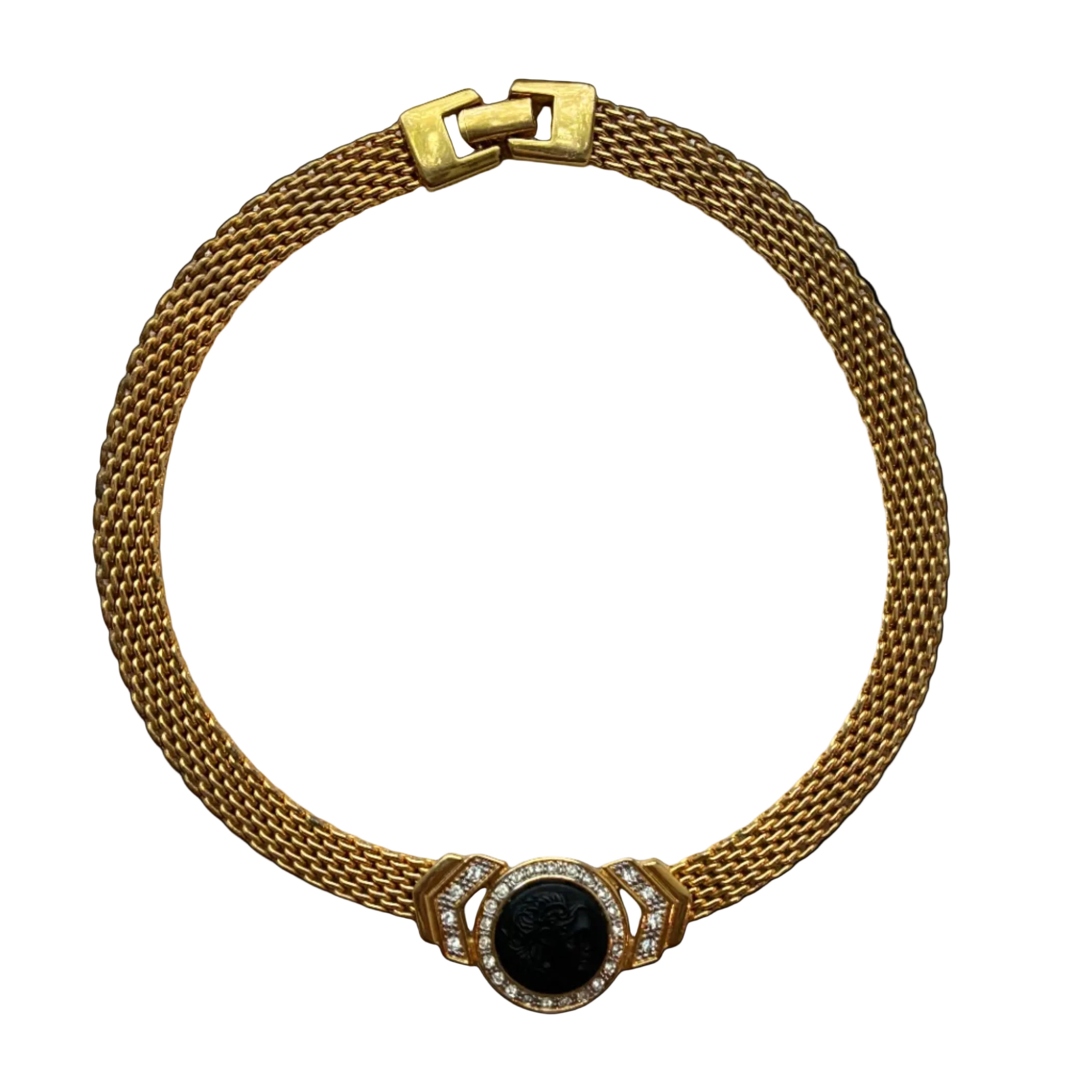Vintage Bijoux Cascio Intaglio Necklace