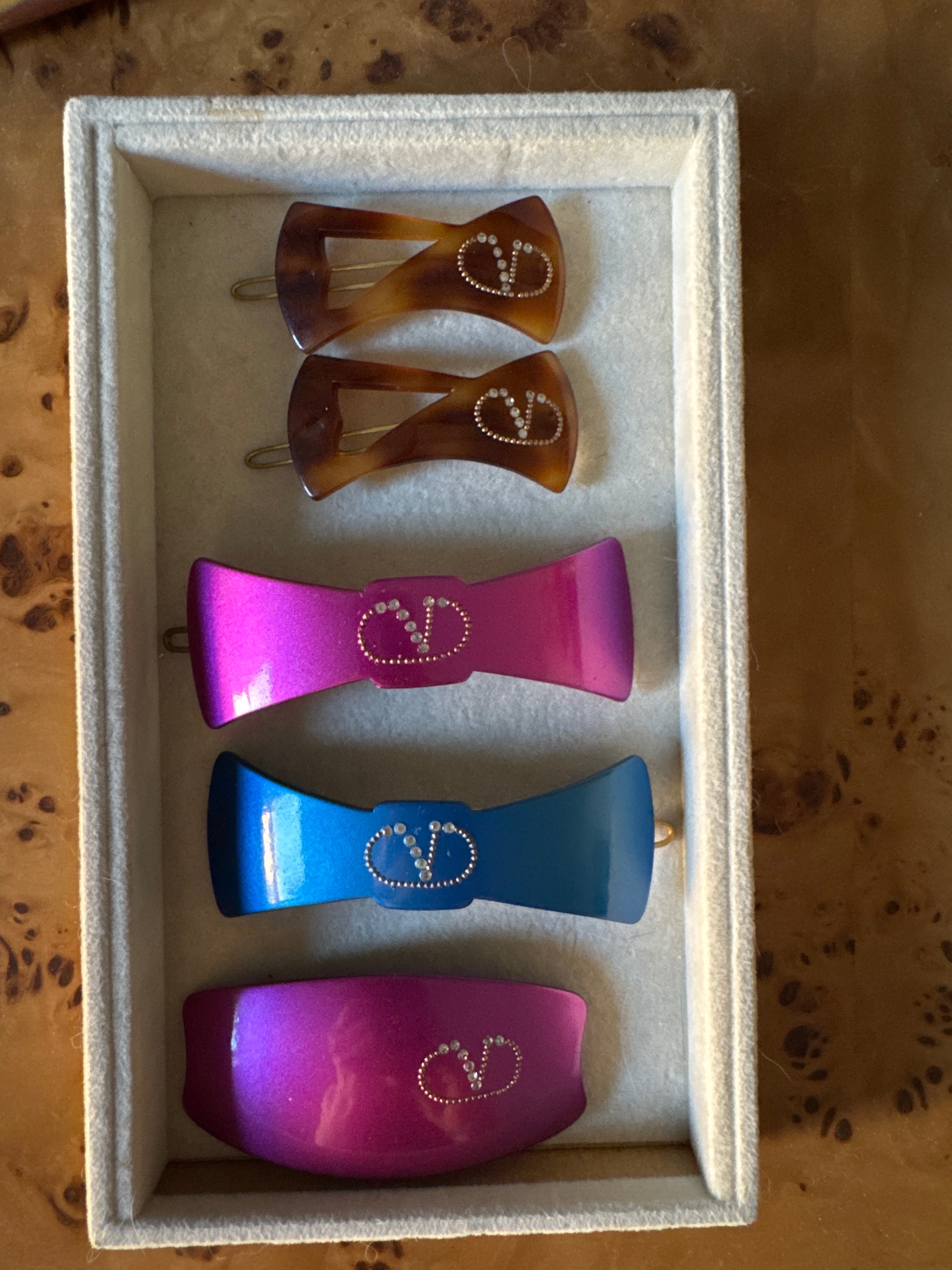 Vintage Valentino Hair Clips - Various Styles