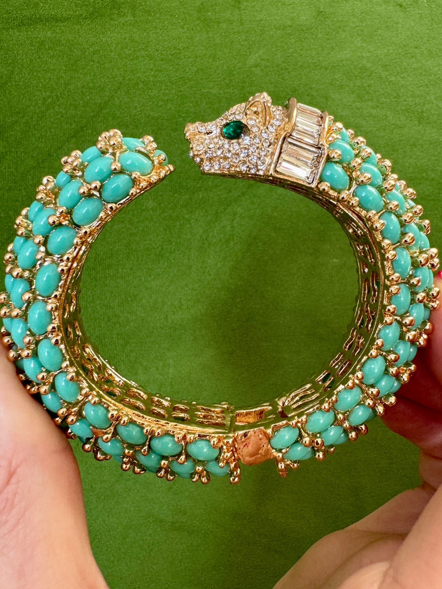 Turquoise Panther Bracelet