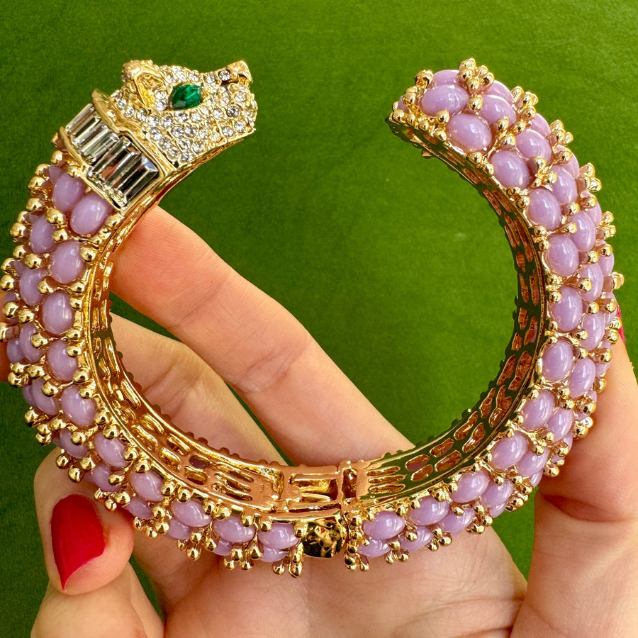 Lavender Purple Panther Bracelet