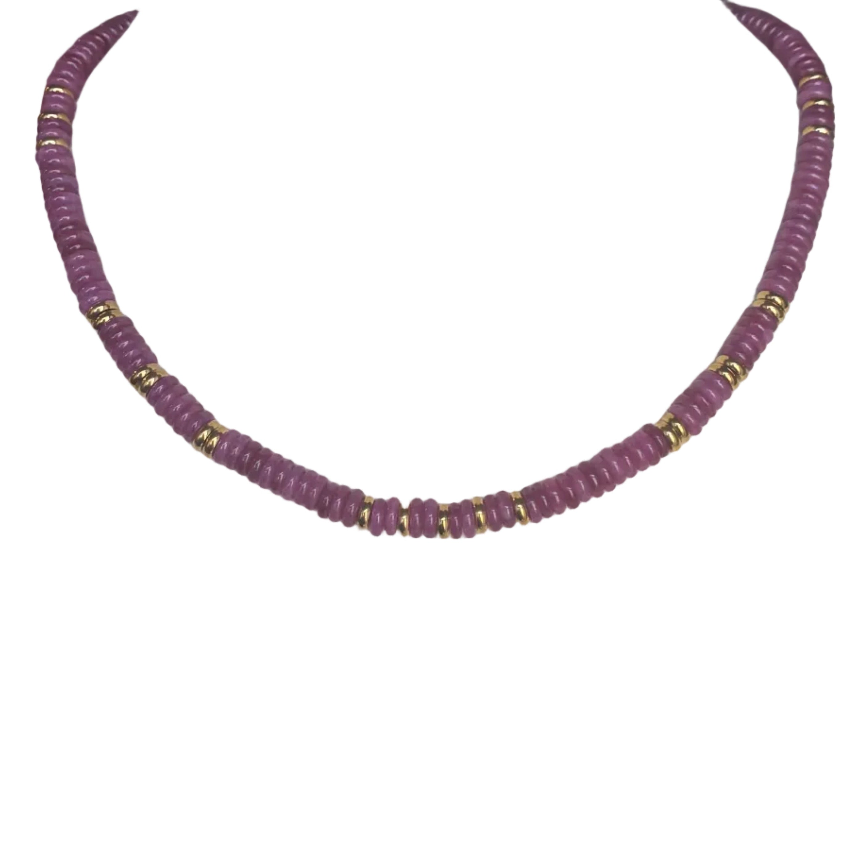 French Stone Beaded Necklace