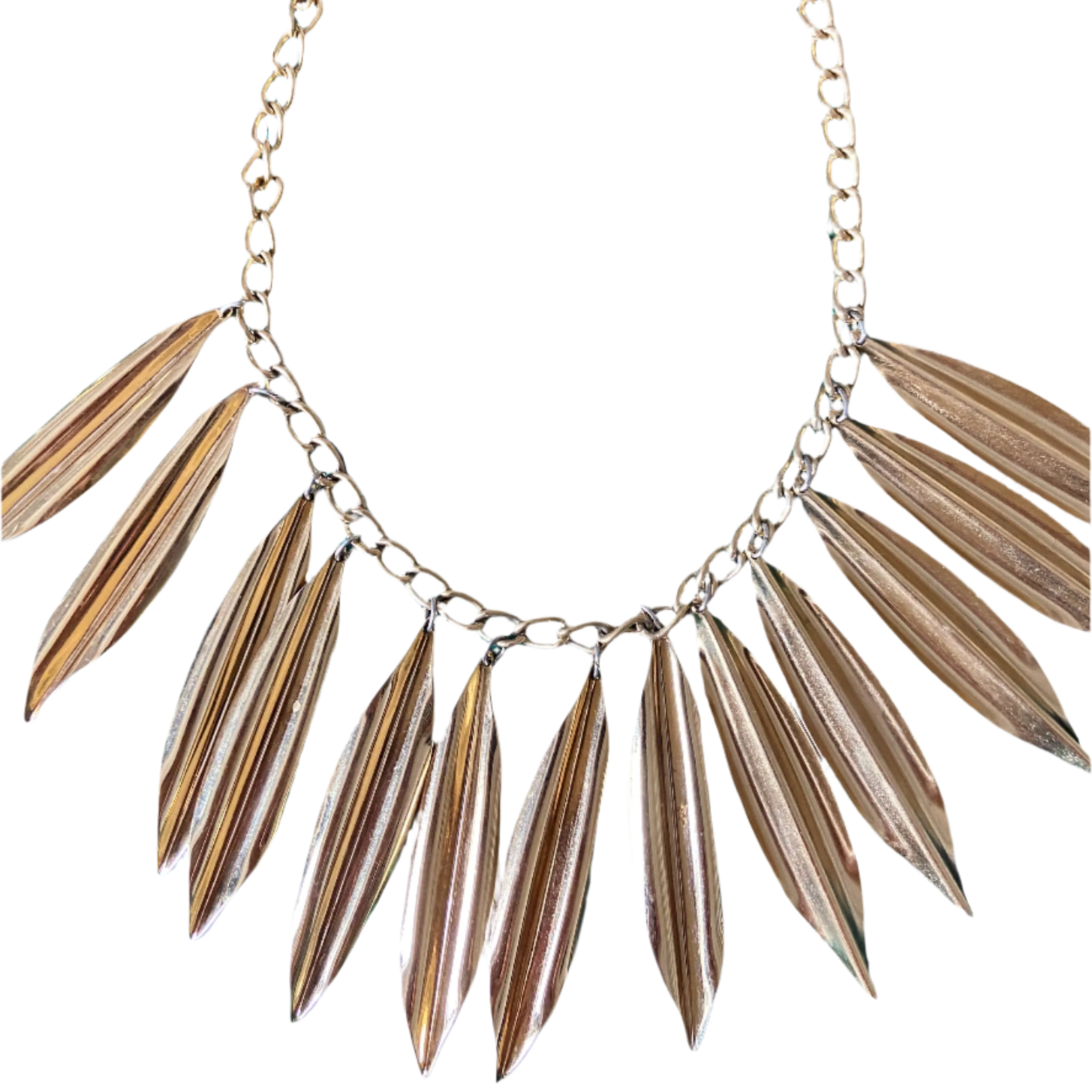 70s Napier Gold Abstract Necklace