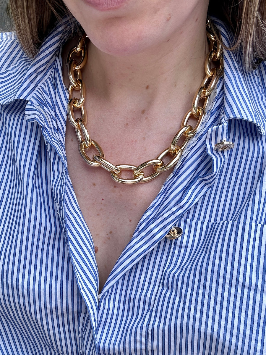Classic Gold Link Necklace