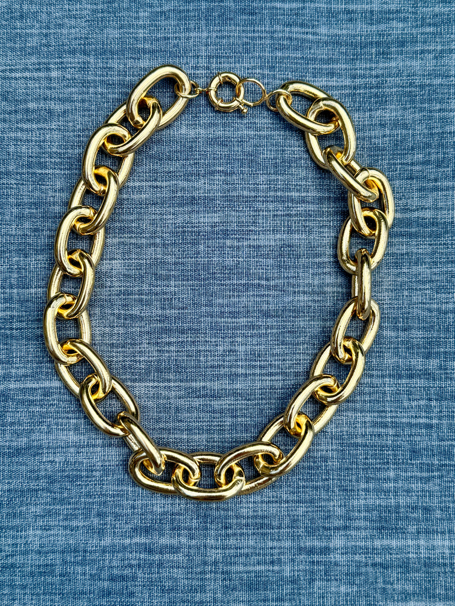 Classic Gold Link Necklace