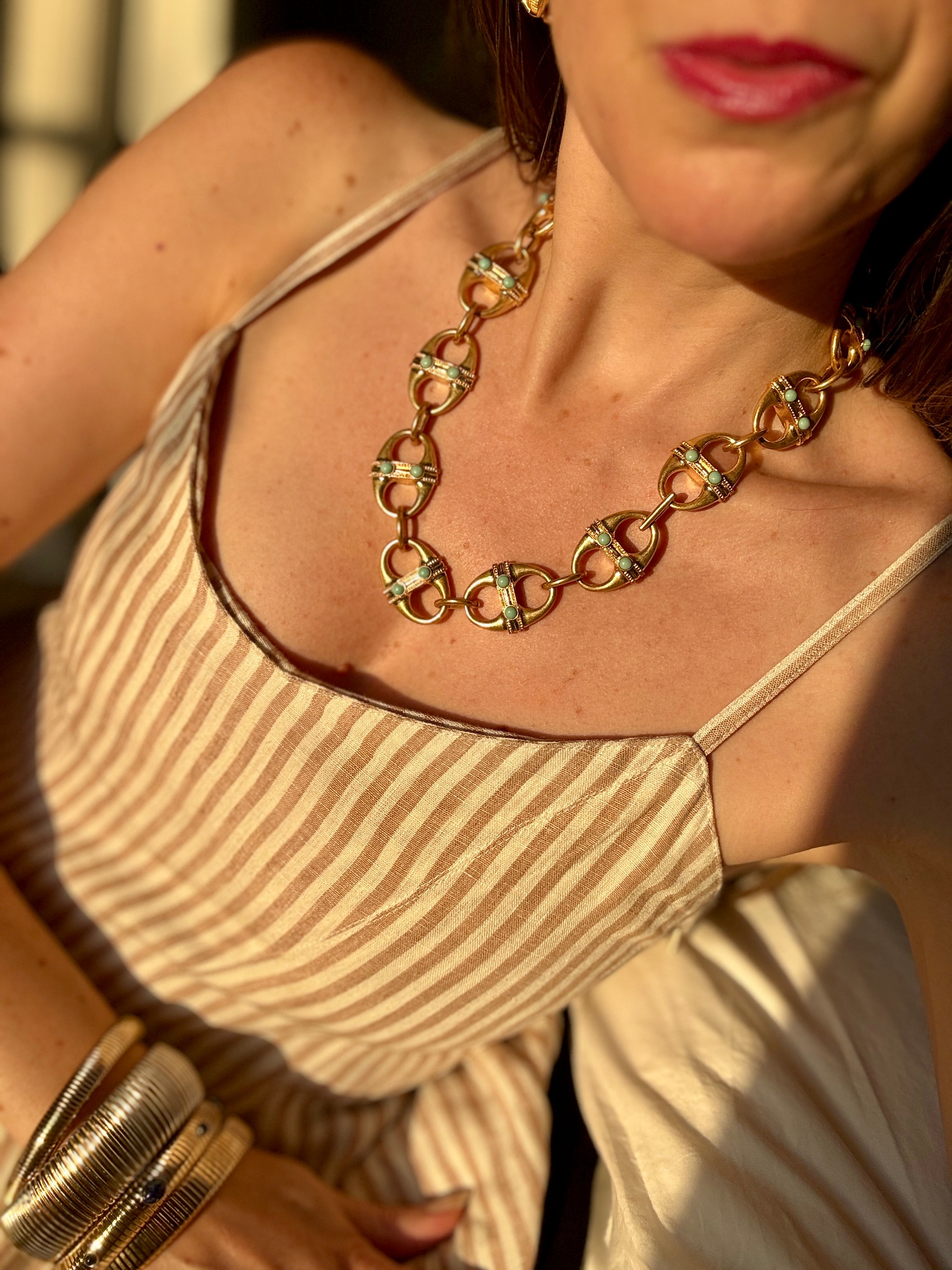 Olivia Gold Mariner Necklace