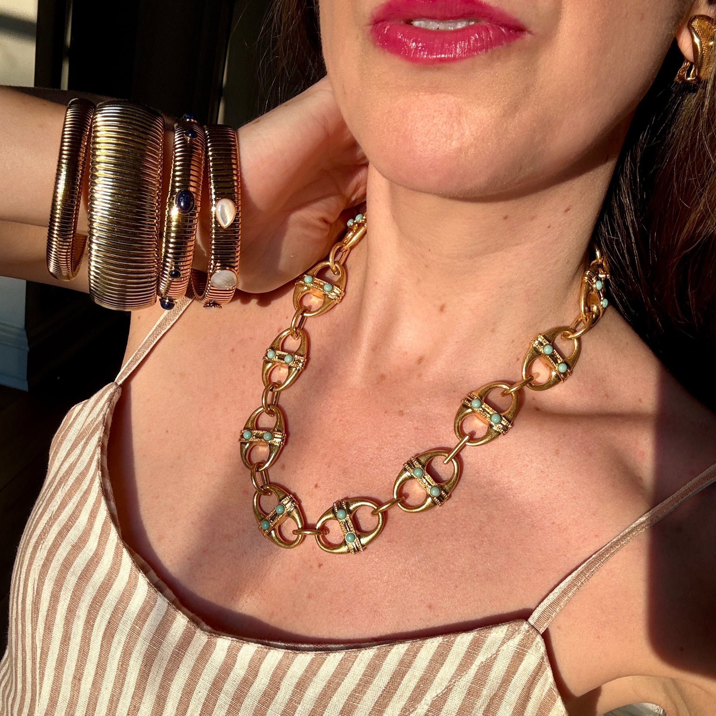 Olivia Gold Mariner Necklace