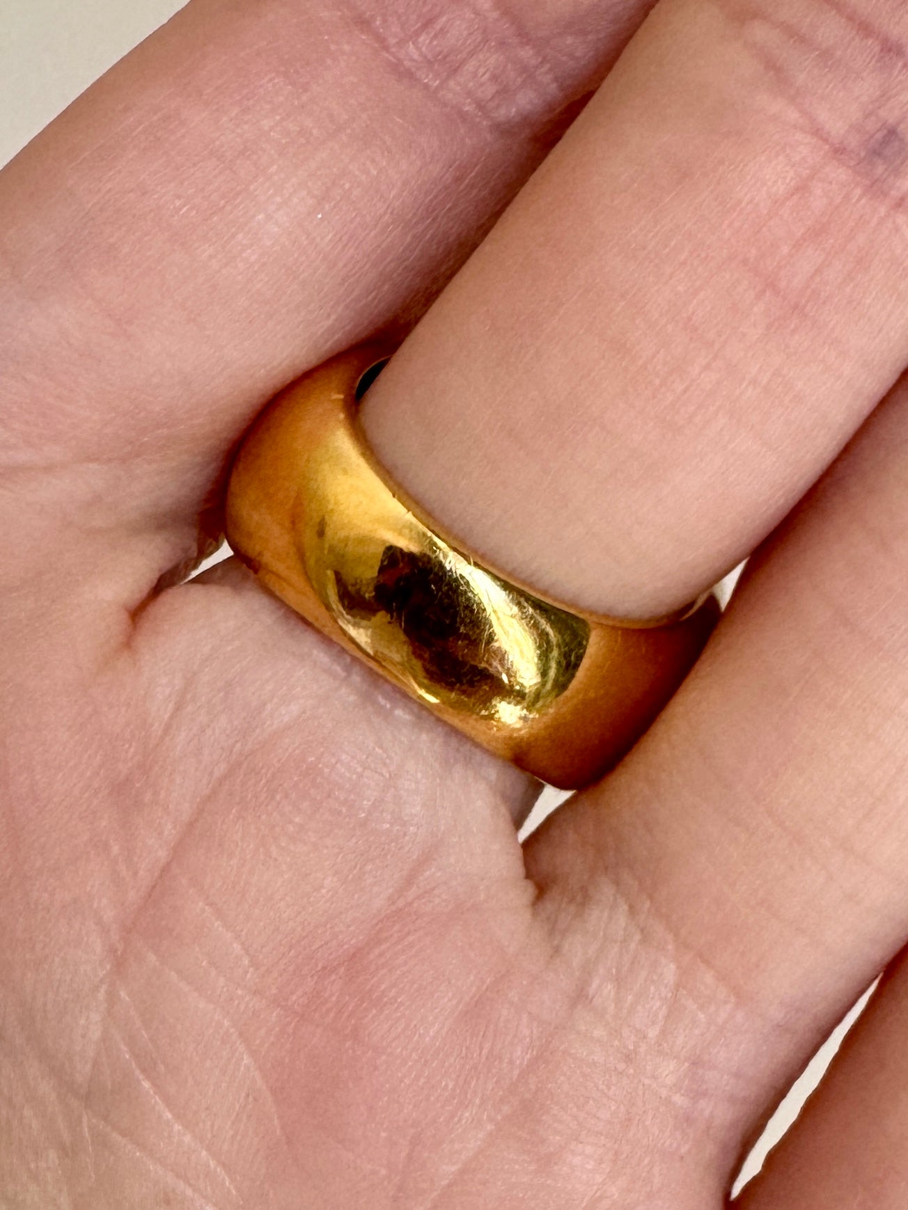 Vintage Gold Dome Ring Sizes 6, 6.5, 7.5