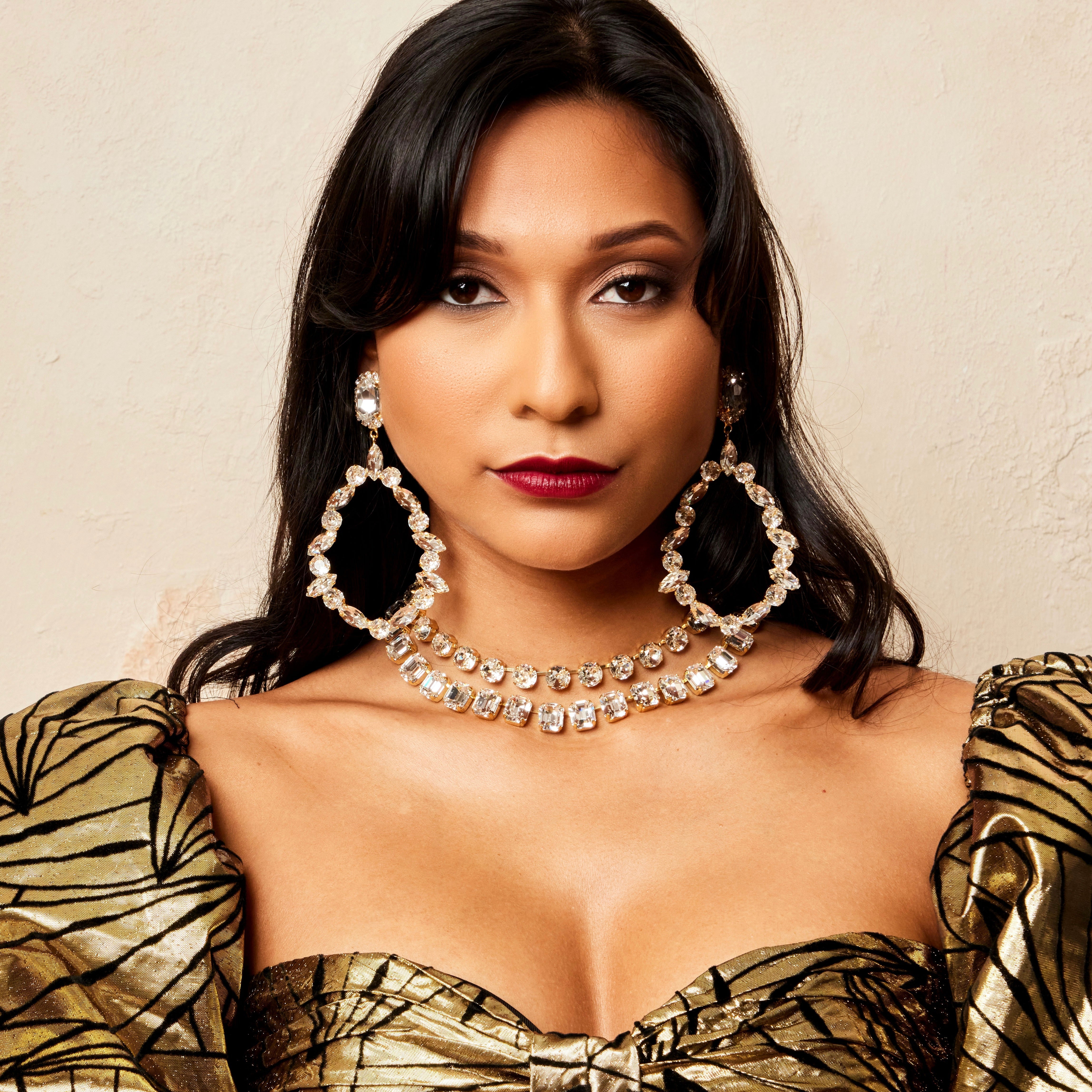 Cara Crystal Square Cut Necklace