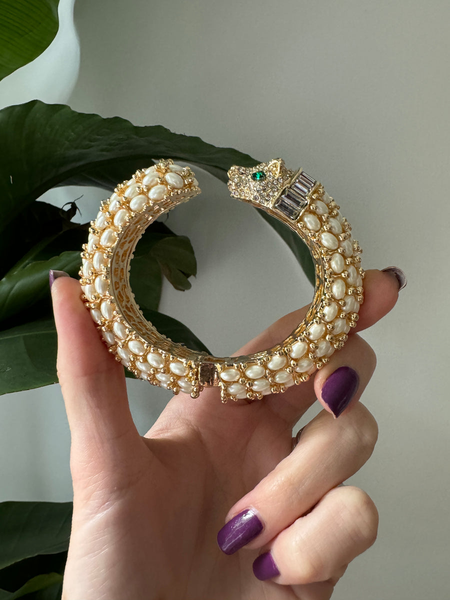 Pearl Panther Bracelet