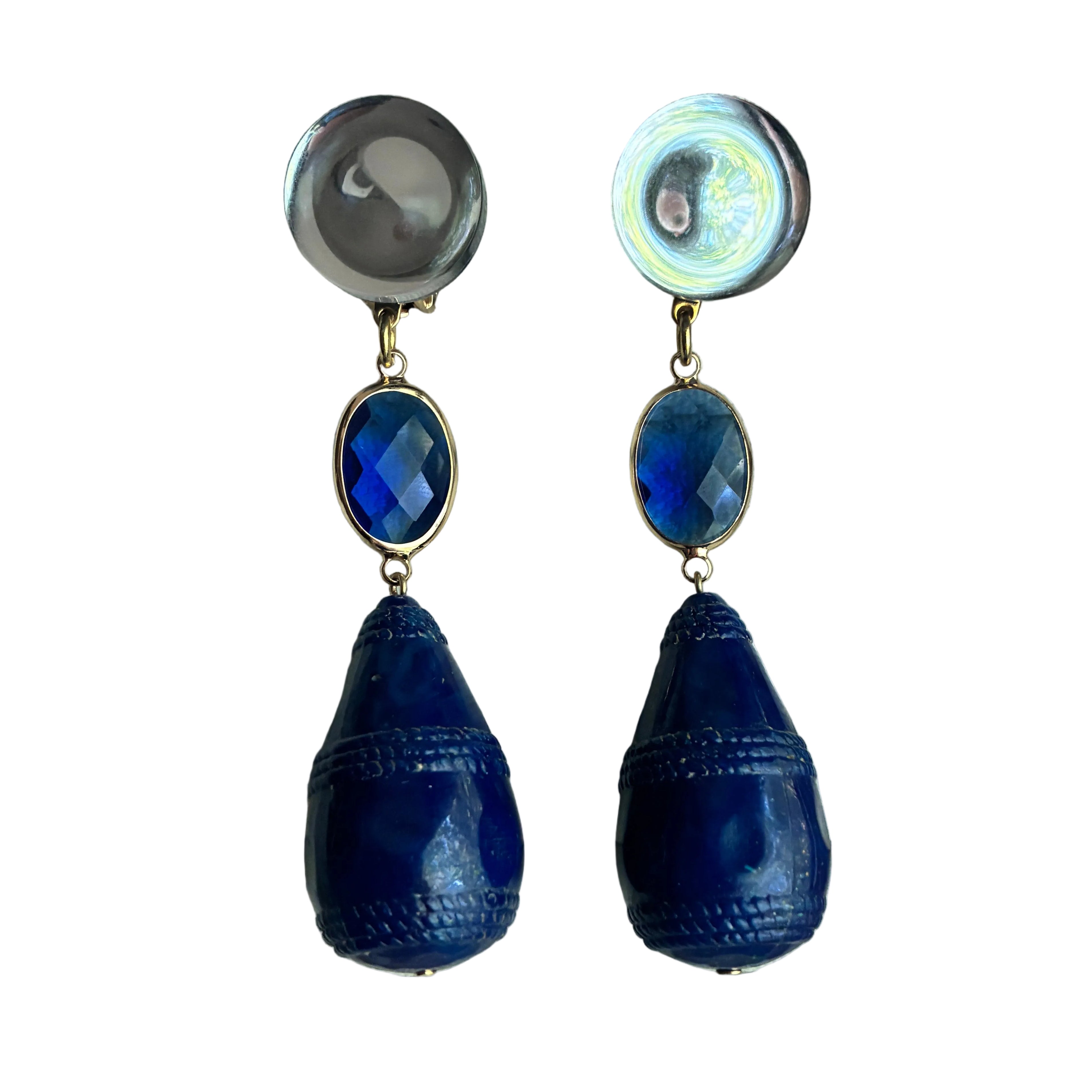 Francine Bramli Lapis Drop Earrings